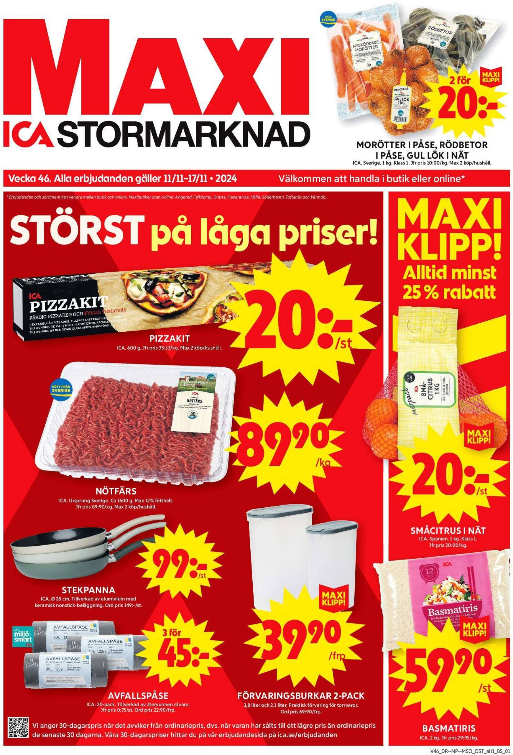 ica-maxi - ICA Maxi-reklambladet är giltigt från 11.11. - 17.11.