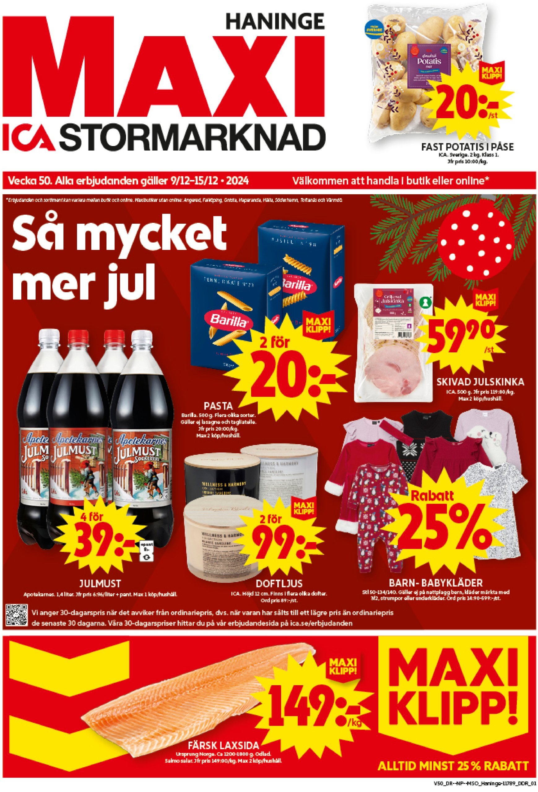 ica-maxi - ICA Maxi-reklambladet giltigt från 09/12 - 15/12