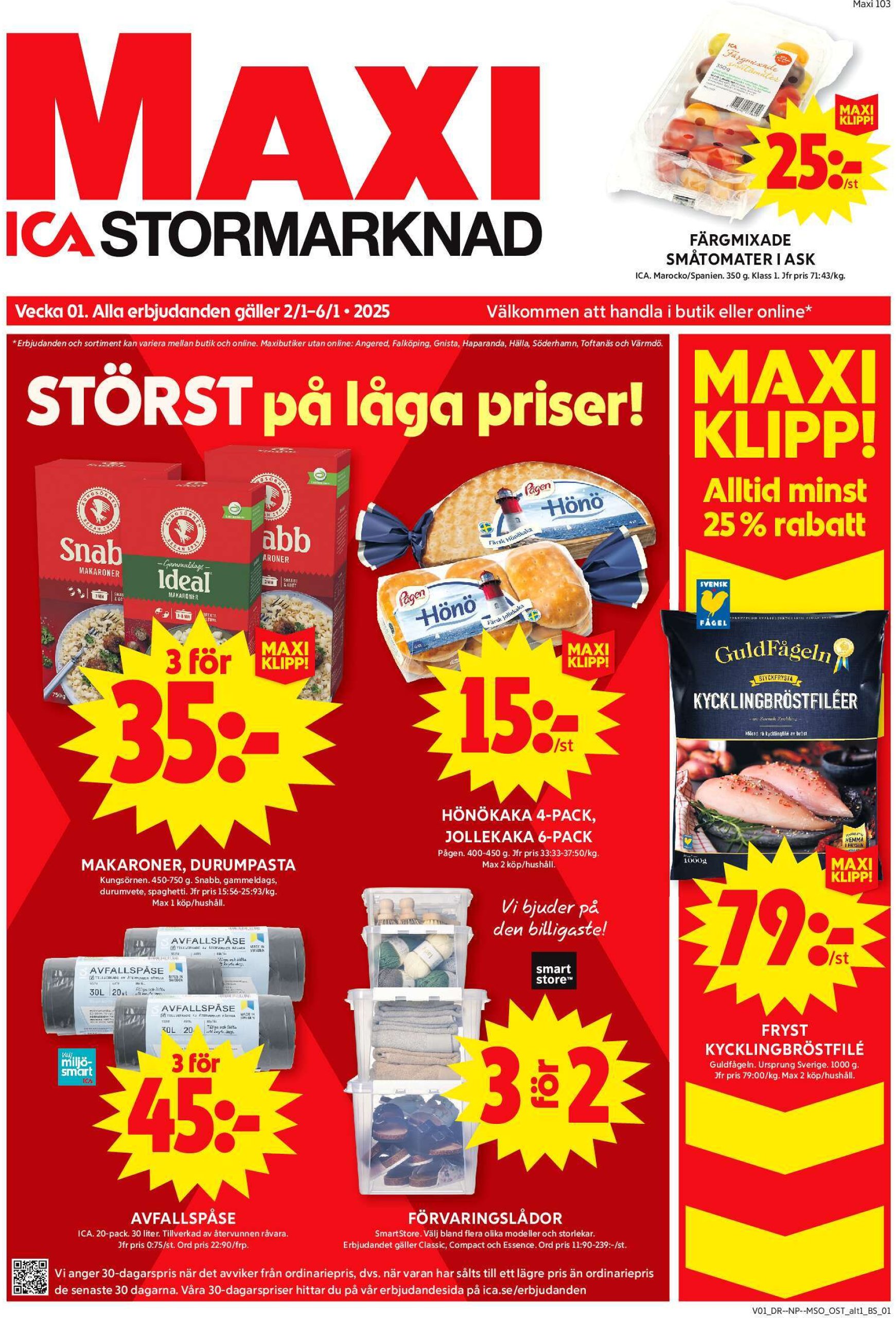 ica-maxi - ICA Maxi-reklambladet giltigt från 02/01 - 06/01