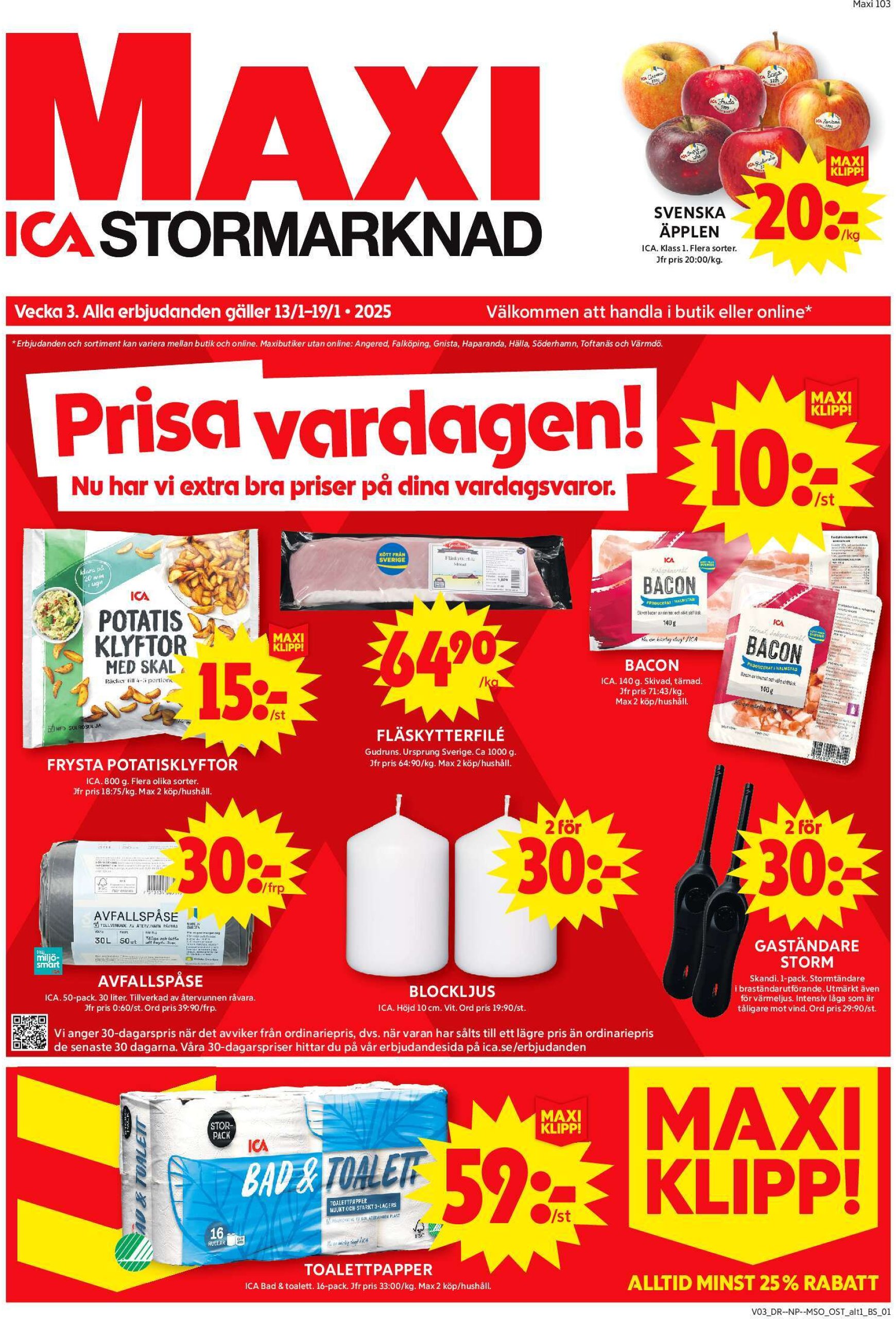 ica-maxi - ICA Maxi-reklambladet giltigt från 13/01 - 19/01