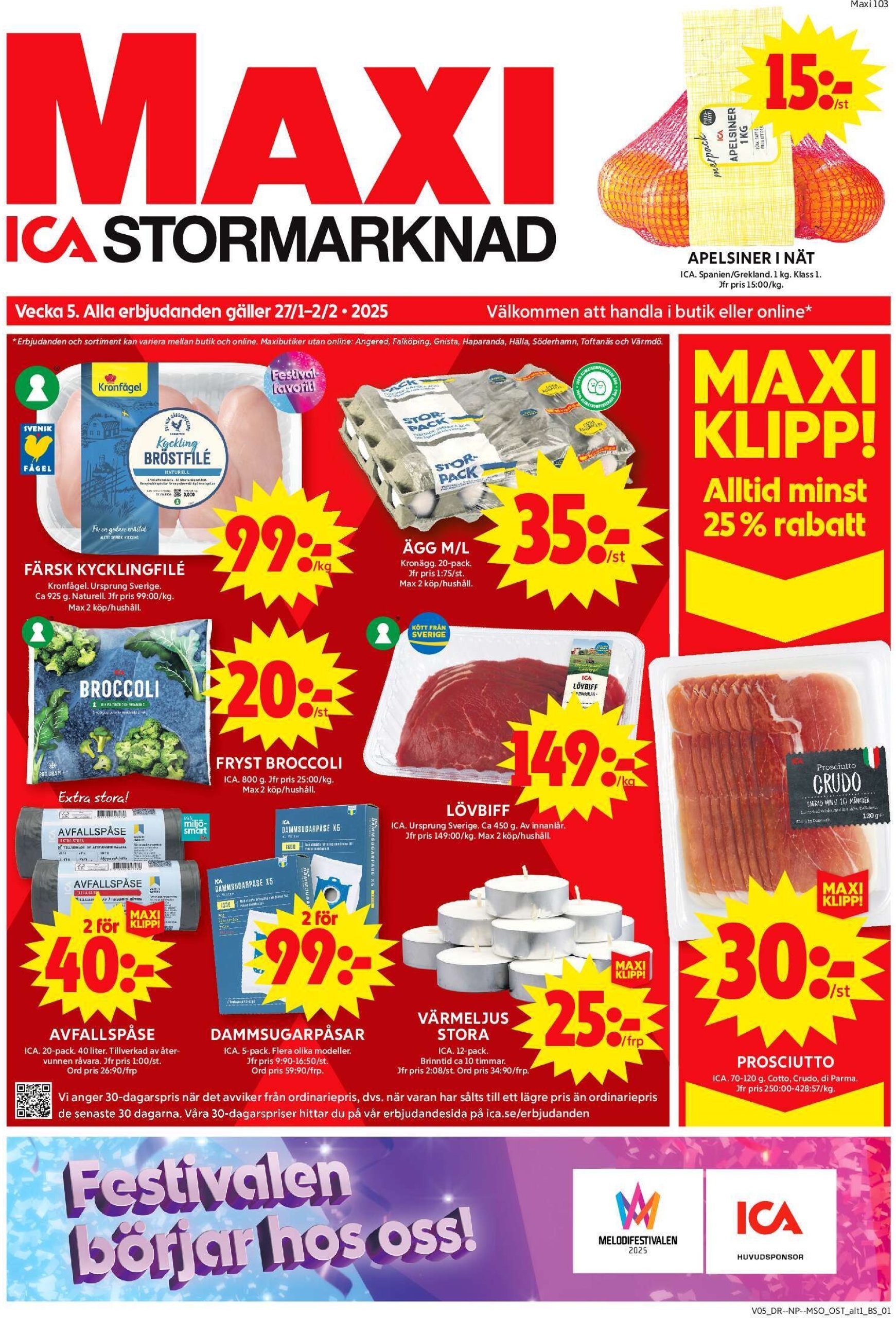 ica-maxi - ICA Maxi-reklambladet giltigt från 27/01 - 02/02