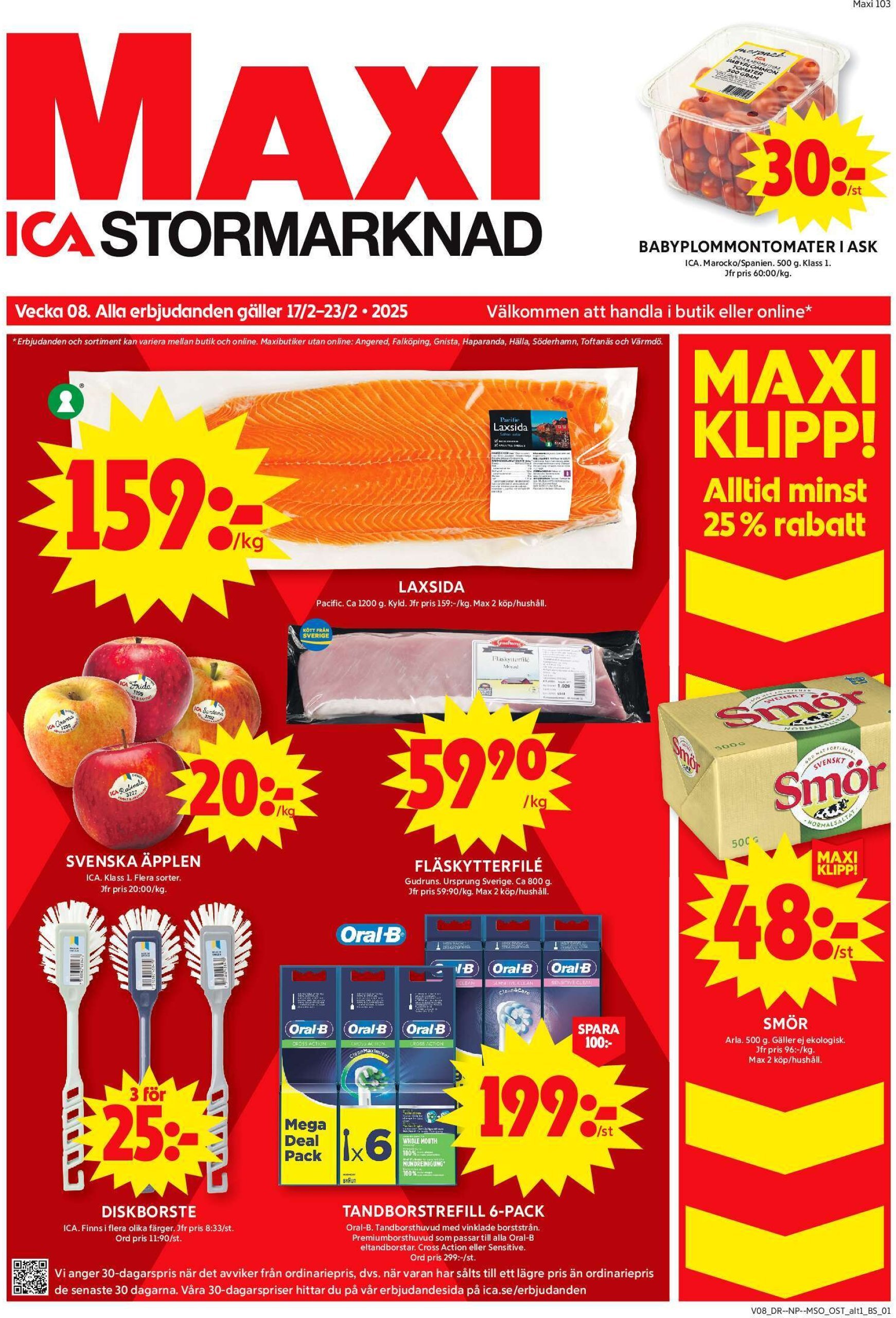 ica-maxi - ICA Maxi-reklambladet giltigt från 17/02 - 23/02 - page: 1