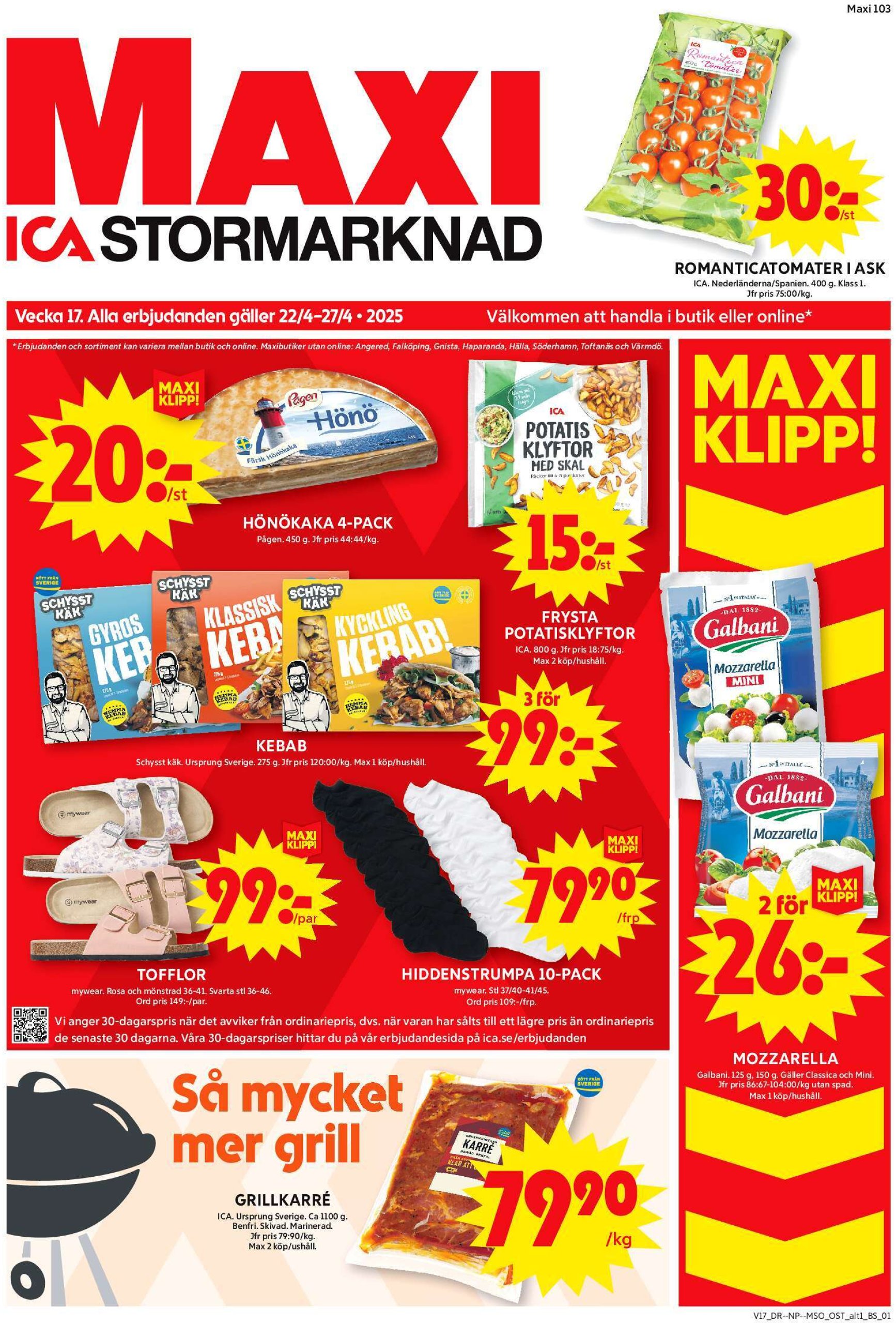 ica-maxi - ICA Maxi-reklambladet giltigt från 22/04 - 27/04