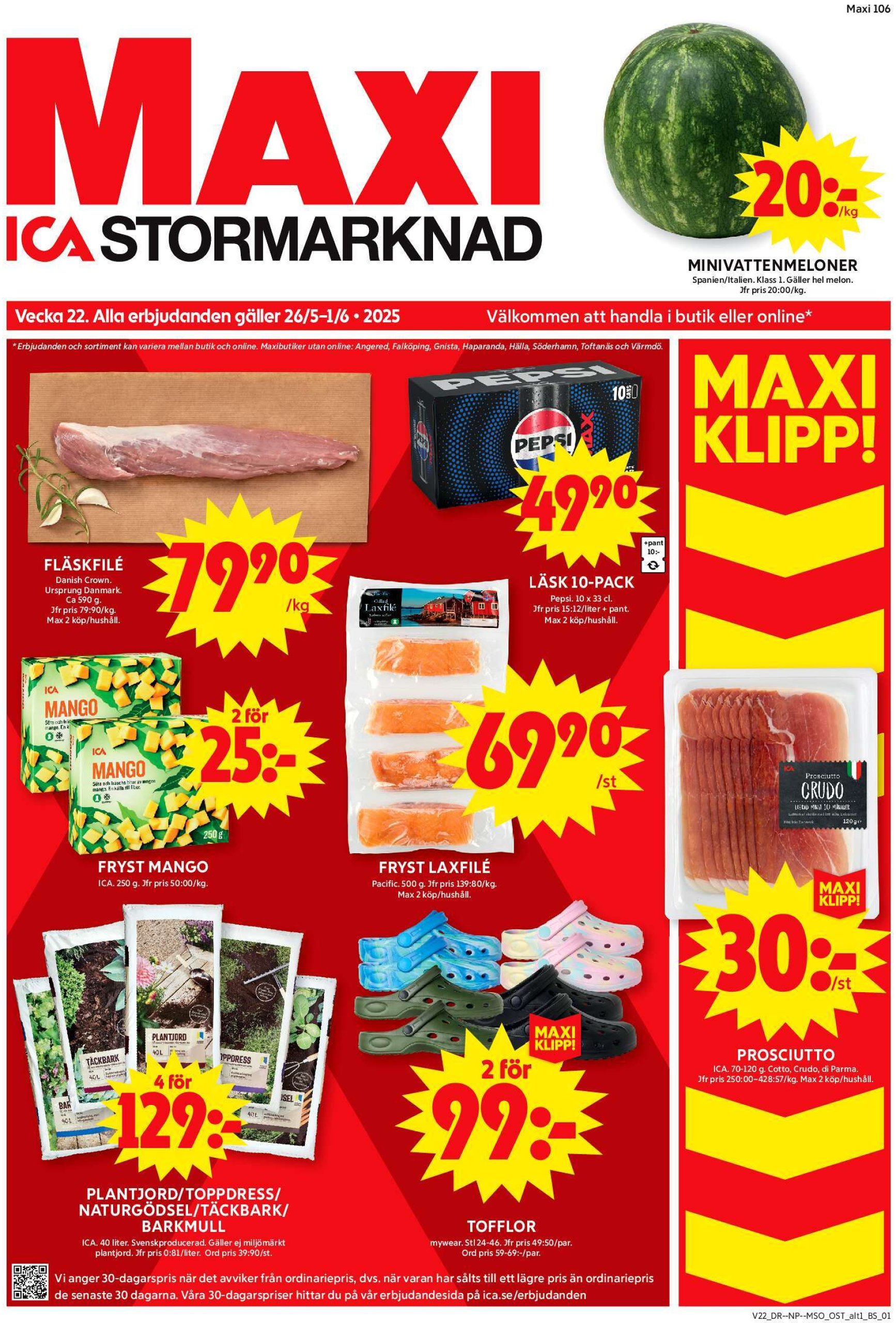 ica-maxi - ICA Maxi-reklambladet giltigt från 26/05 - 01/06