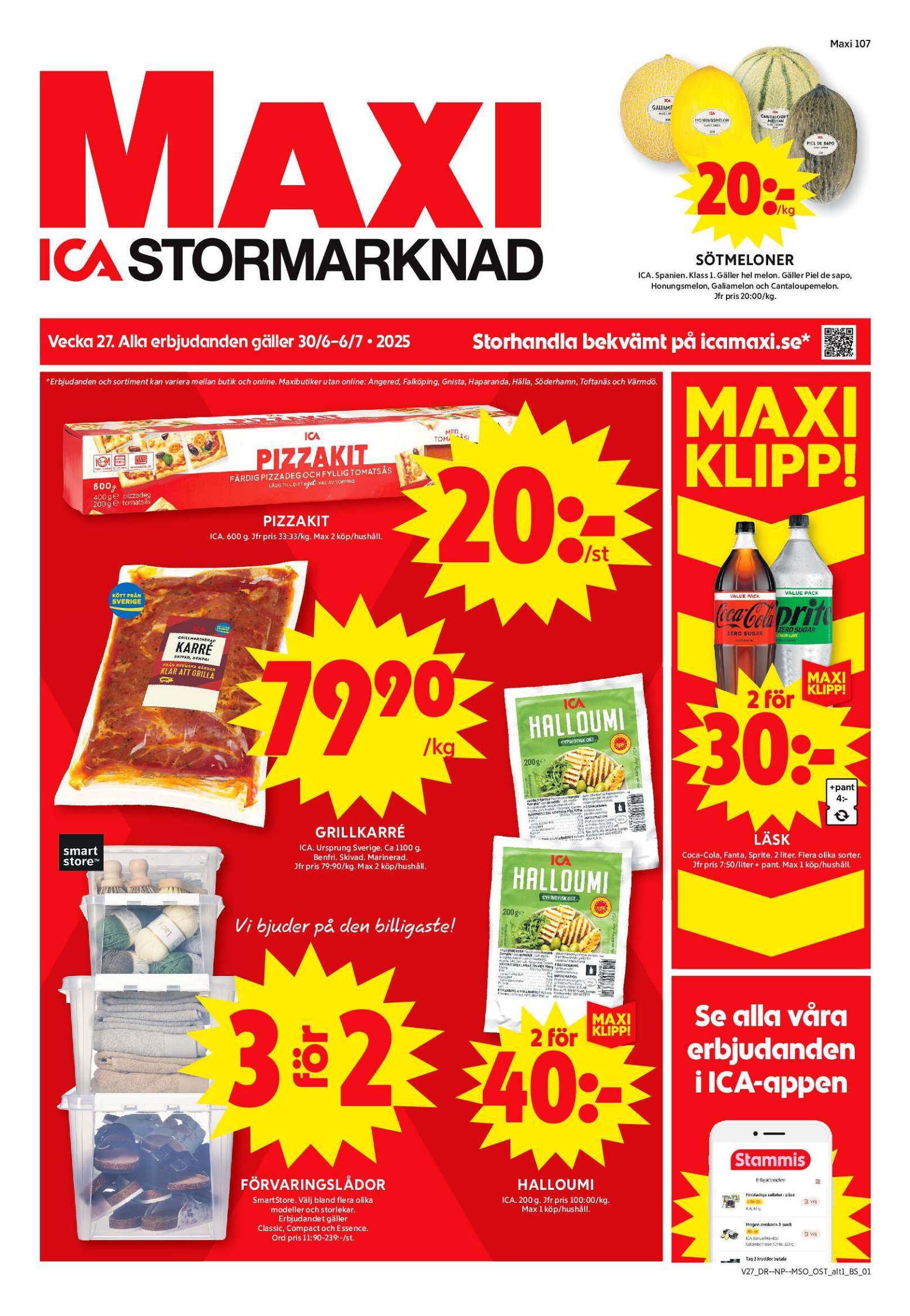 ica-maxi - ICA Maxi-reklambladet giltigt från 30/06 - 06/07