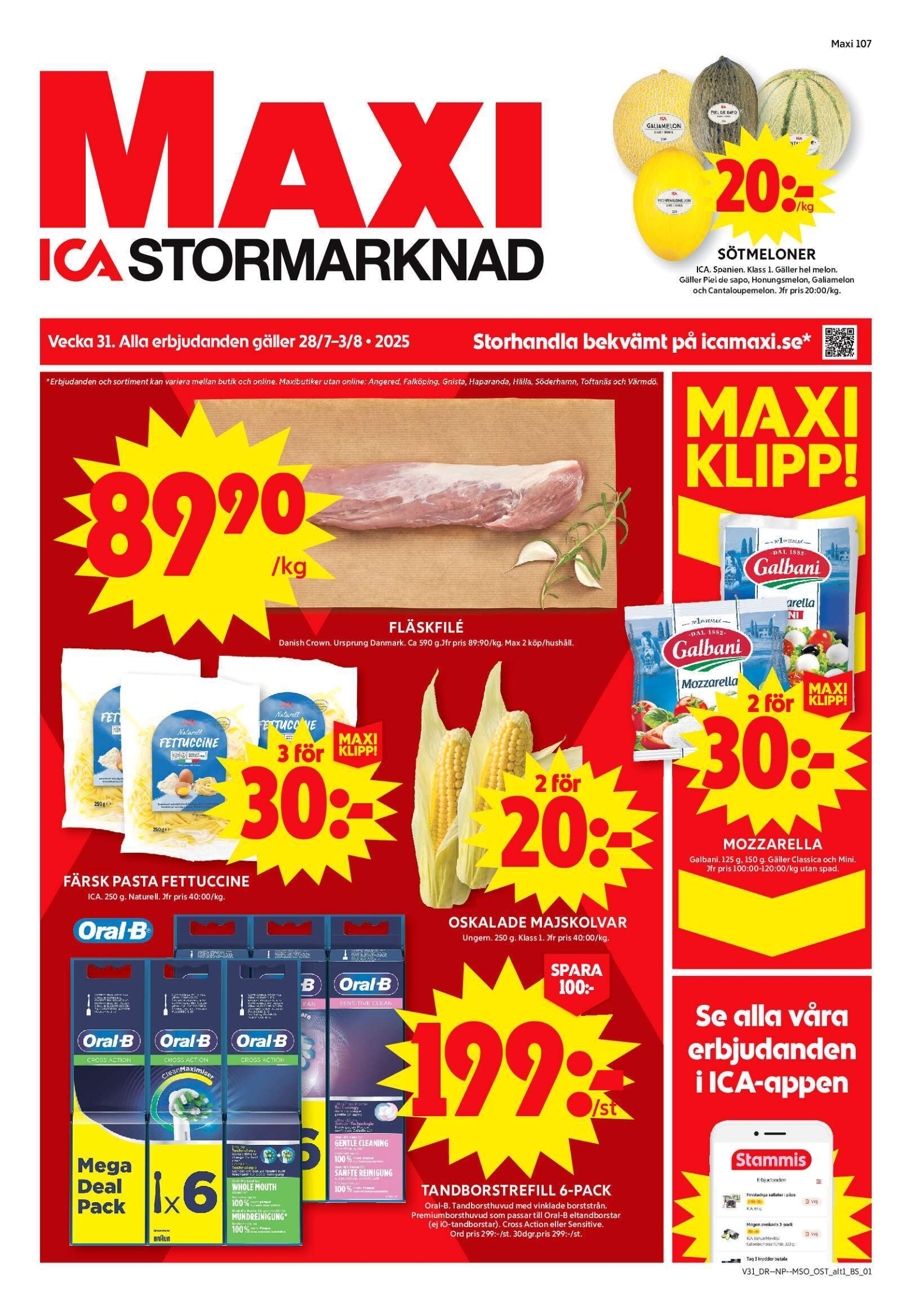 ica-maxi - ICA Maxi-reklambladet giltigt från 28/07 - 03/08