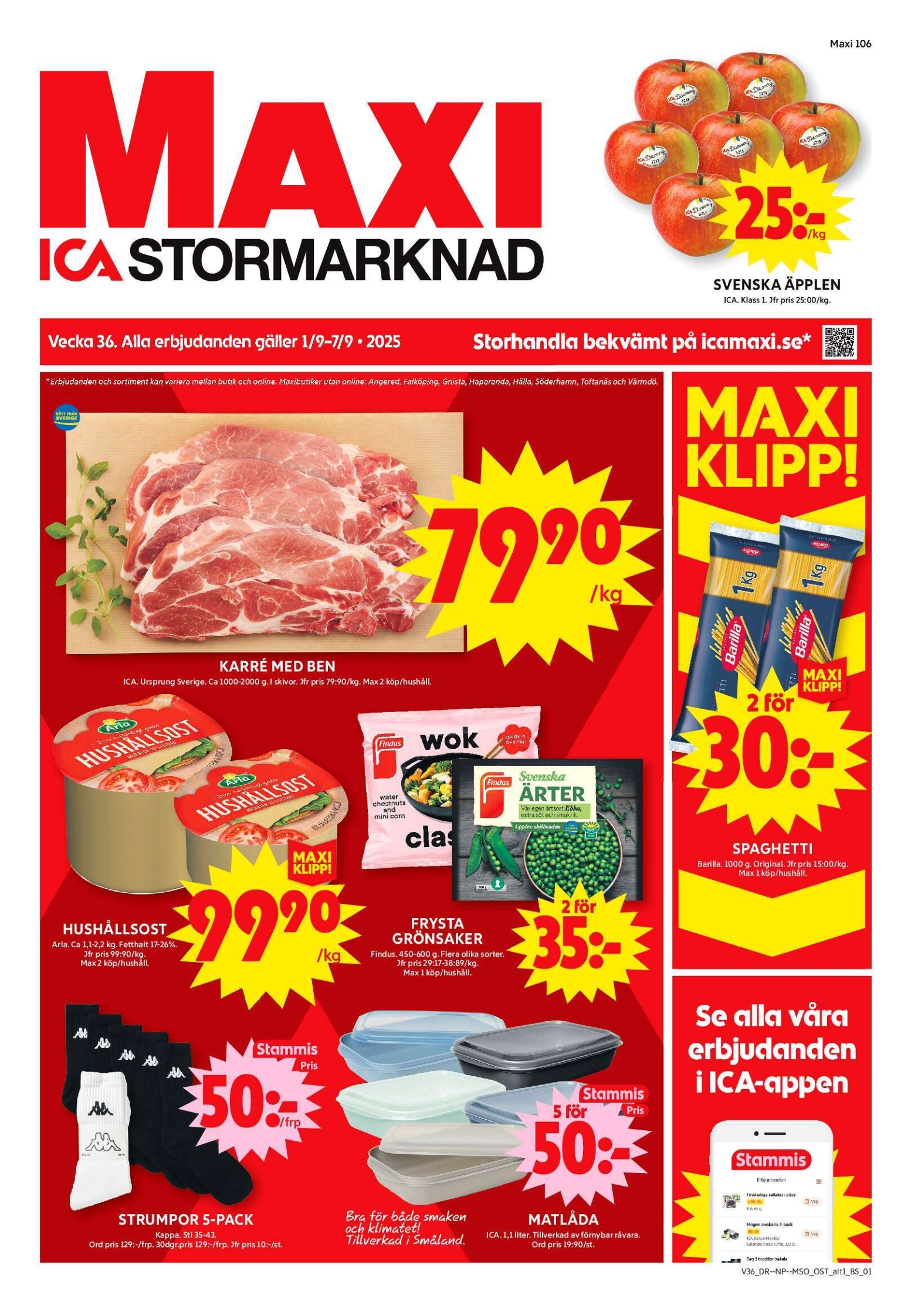 ica-maxi - ICA Maxi-reklambladet giltigt från 01/09 - 07/09