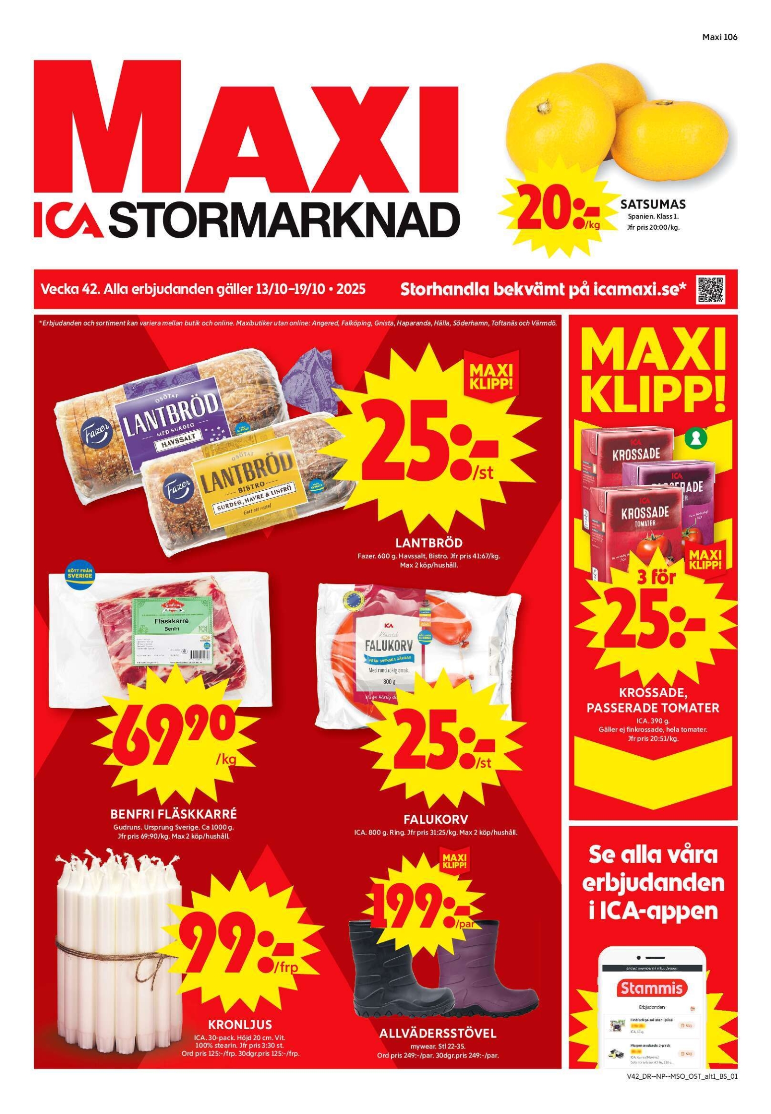 ica-maxi - ICA Maxi-reklambladet giltigt från 13/10 - 19/10