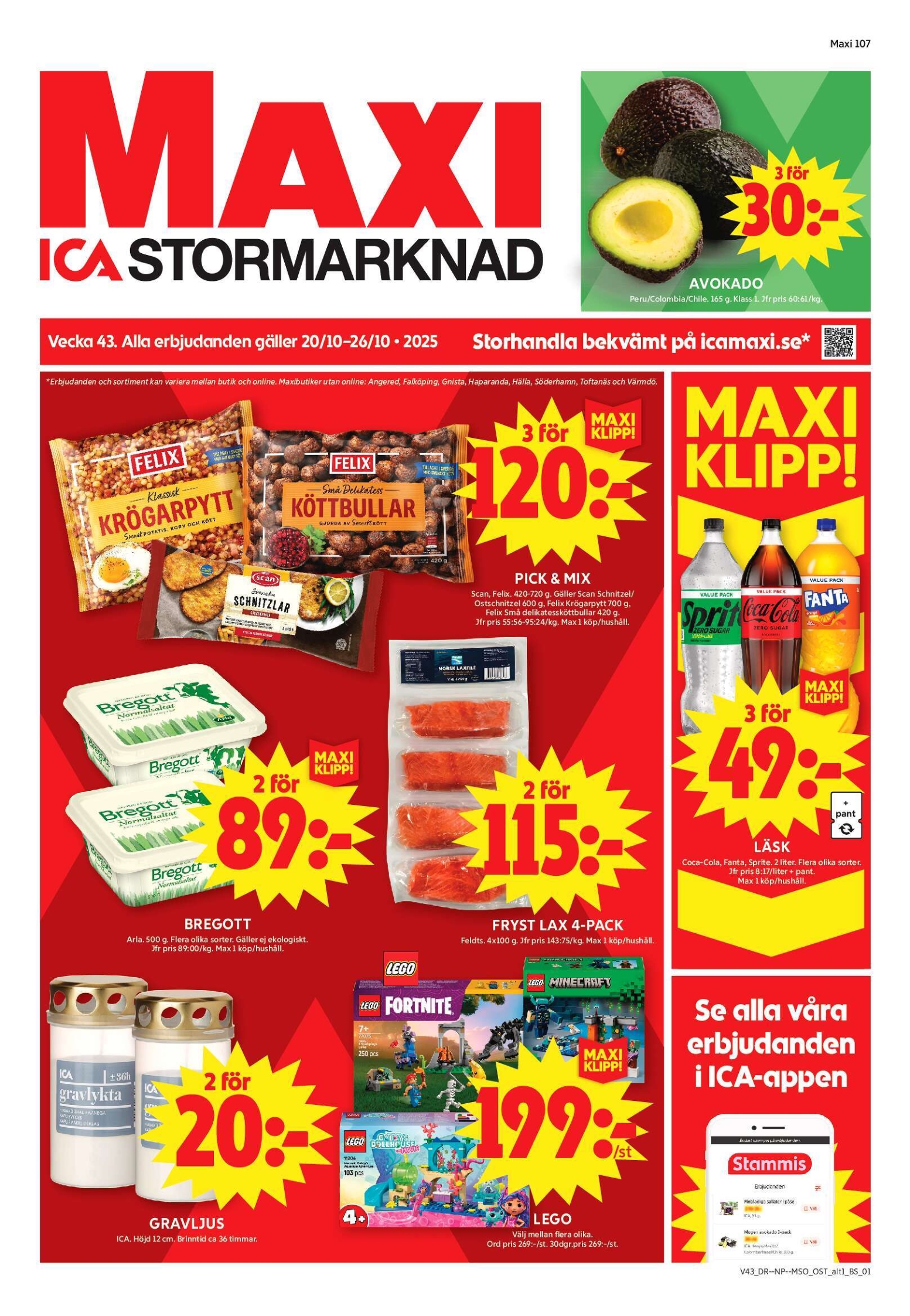 ica-maxi - ICA Maxi-reklambladet giltigt från 20/10 - 26/10