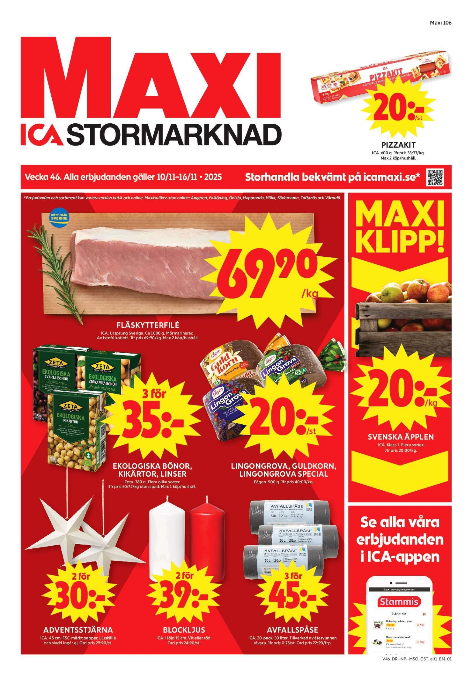 ica-maxi - ICA Maxi-reklambladet giltigt från 10/11 - 16/11 - page: 1