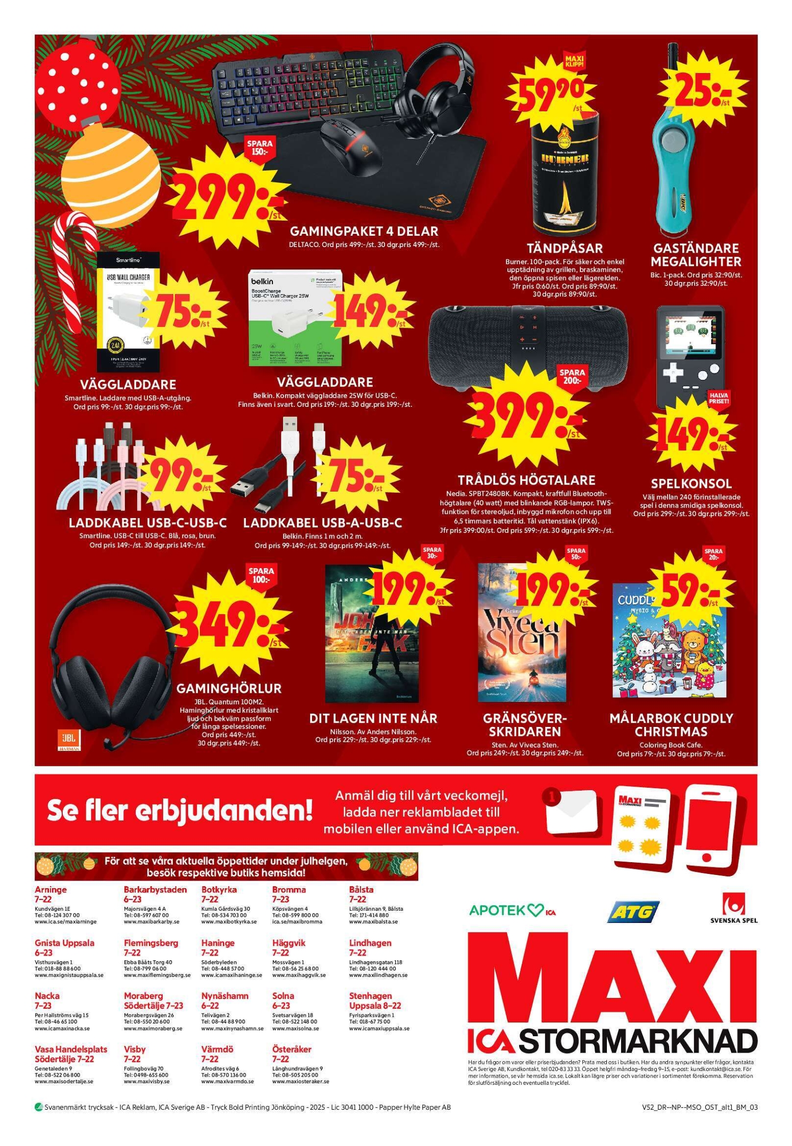 ica-maxi - ICA Maxi-reklambladet giltigt från 22/12 - 28/12 - page: 16