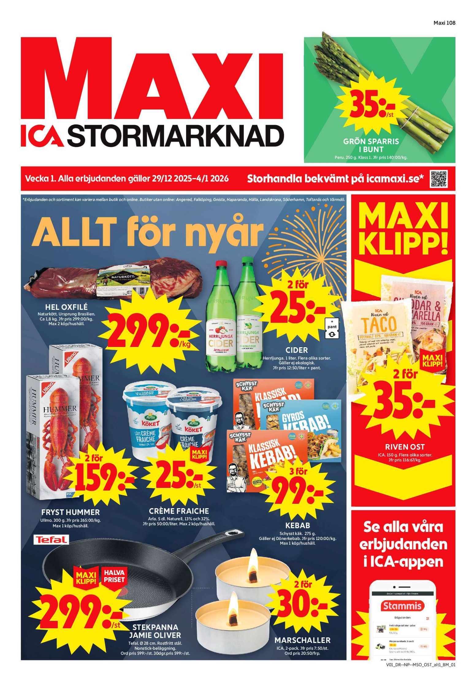 ica-maxi - ICA Maxi-reklambladet giltigt från 29/12 - 04/01 - page: 1