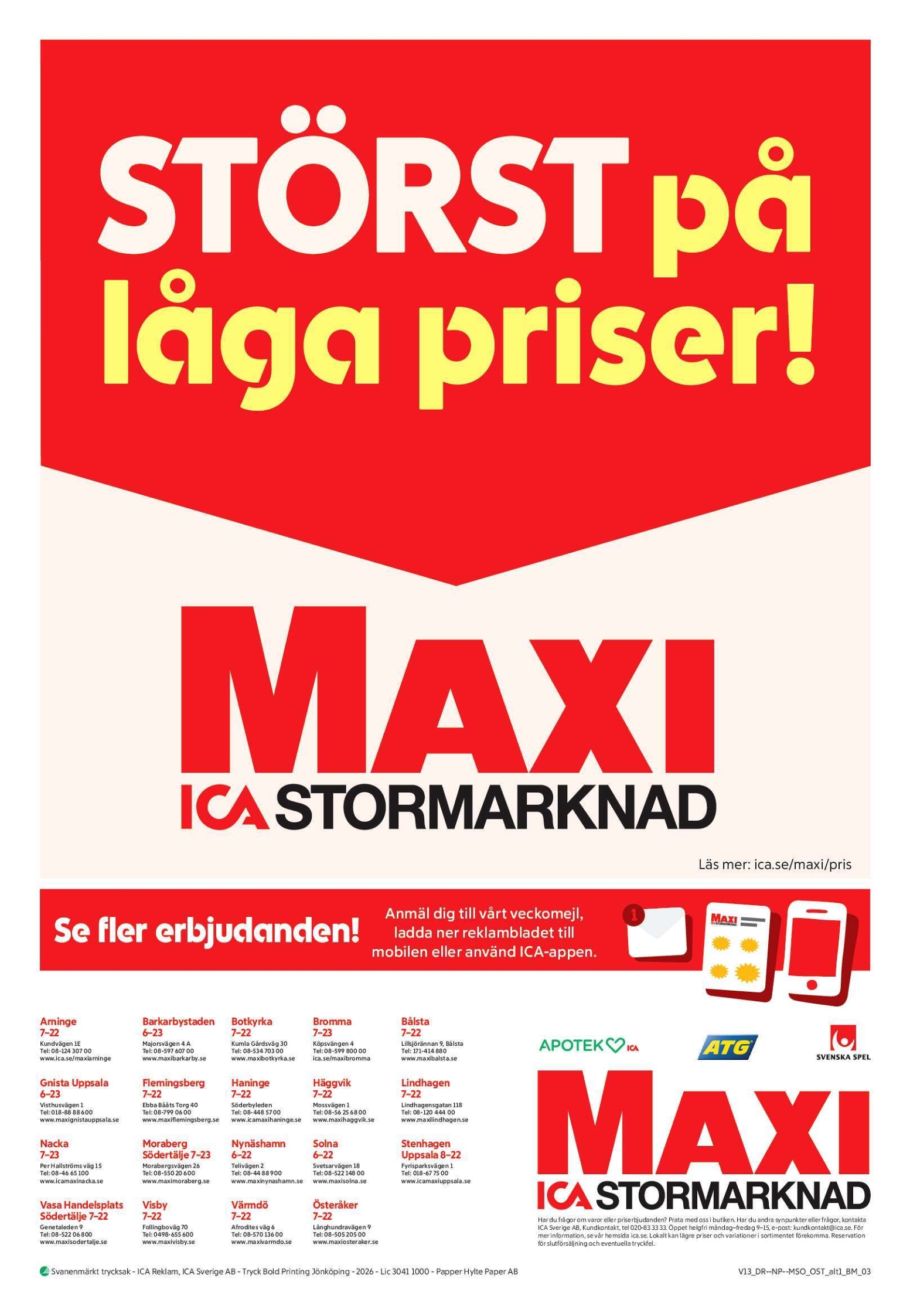 ica-maxi - ICA Maxi-reklambladet giltigt från 23/03/2026 - 29/03/2026 - page: 18