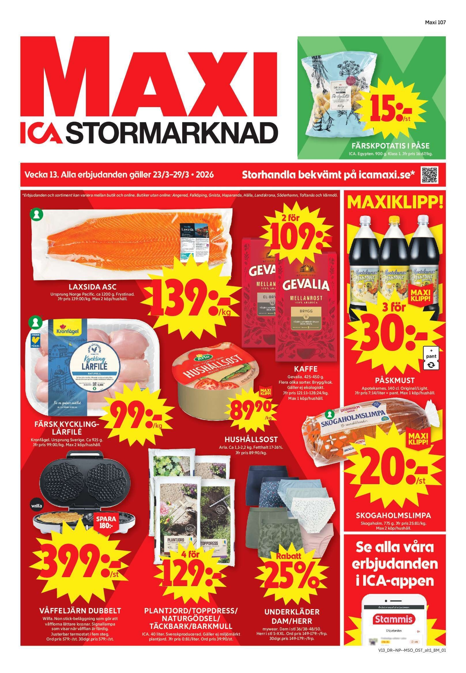 ica-maxi - ICA Maxi-reklambladet giltigt från 23/03/2026 - 29/03/2026