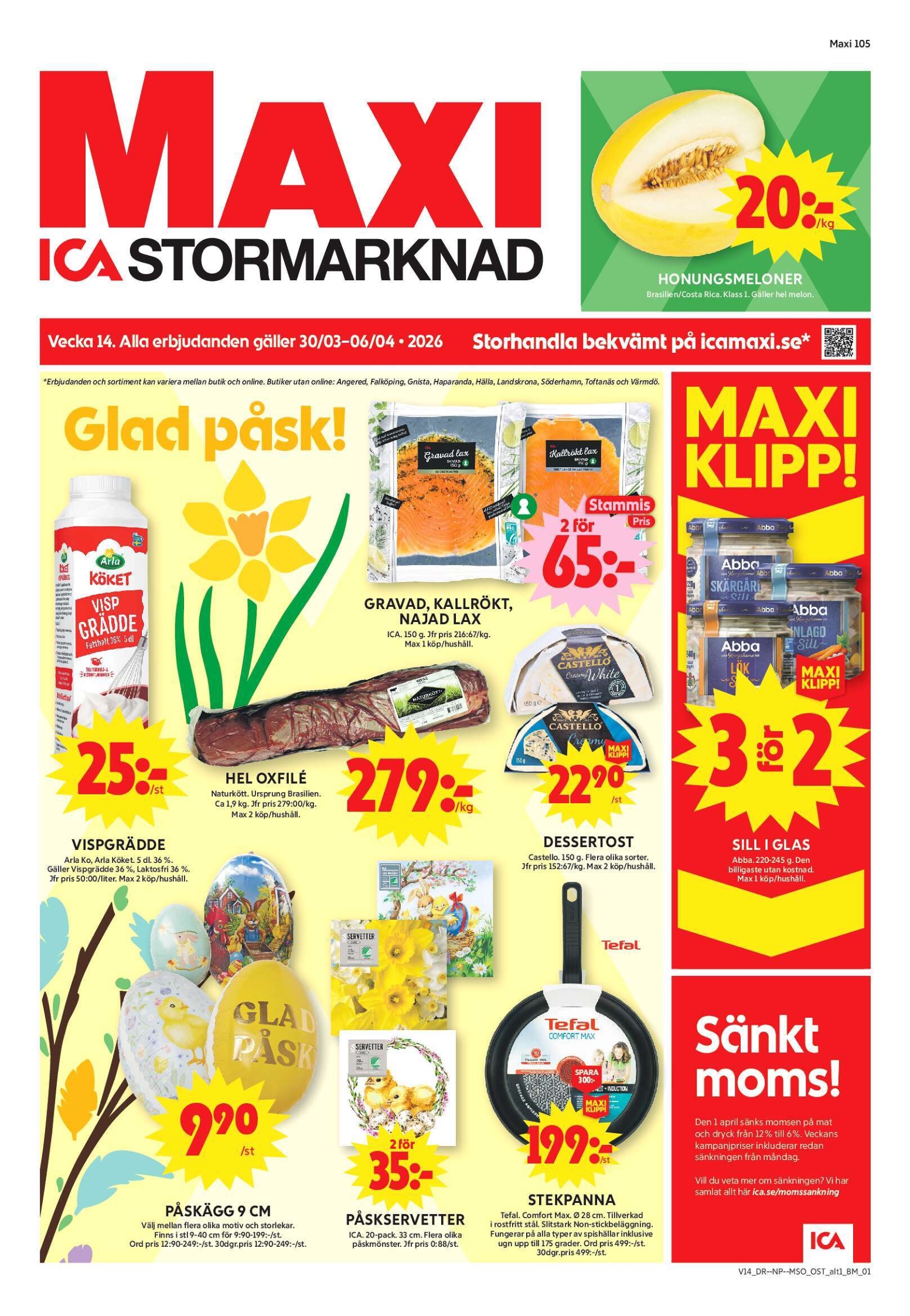 ica-maxi - ICA Maxi-reklambladet giltigt från 30/03/2026 - 06/04/2026