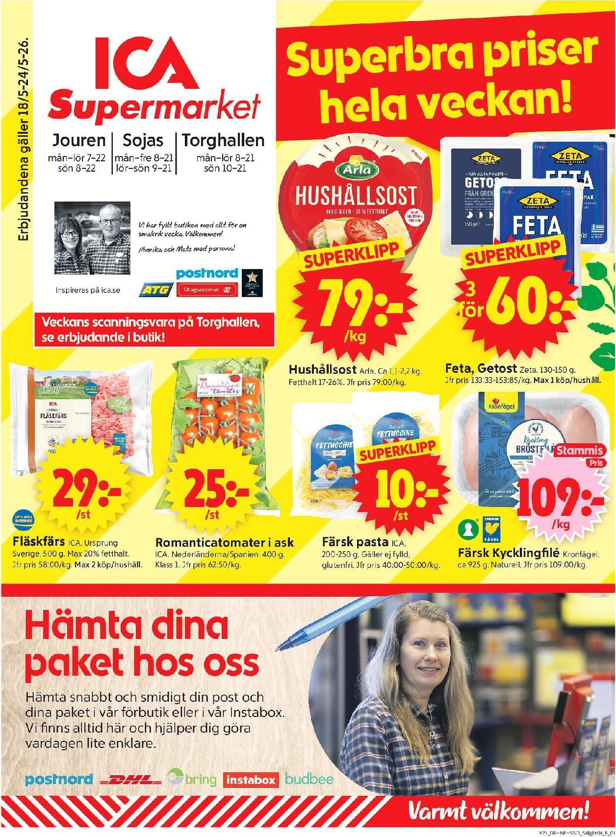 ica-supermarket - Aktuellt ICA Supermarket reklamblad från måndag, 18/05/2026 till söndag, 24/05/2026 - page: 1