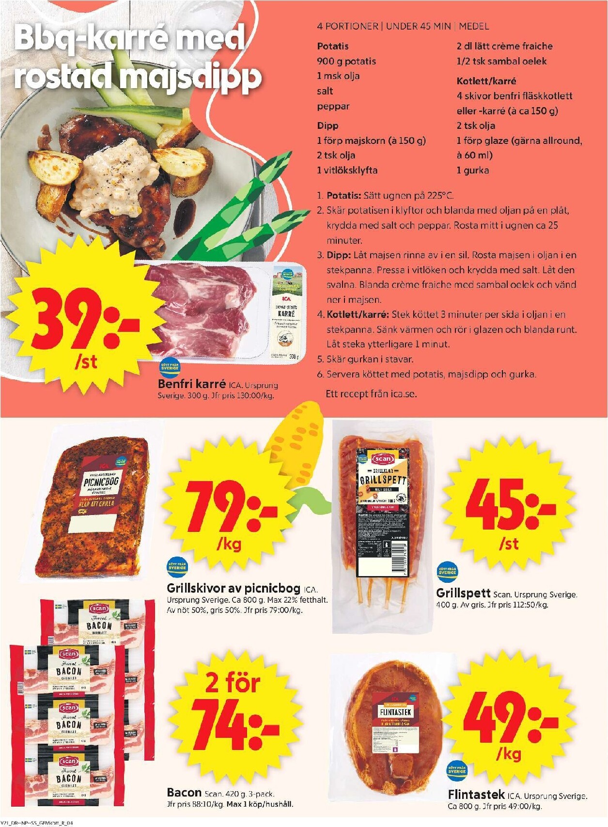 ica-supermarket - Aktuellt ICA Supermarket reklamblad från måndag, 18/05/2026 till söndag, 24/05/2026 - page: 4