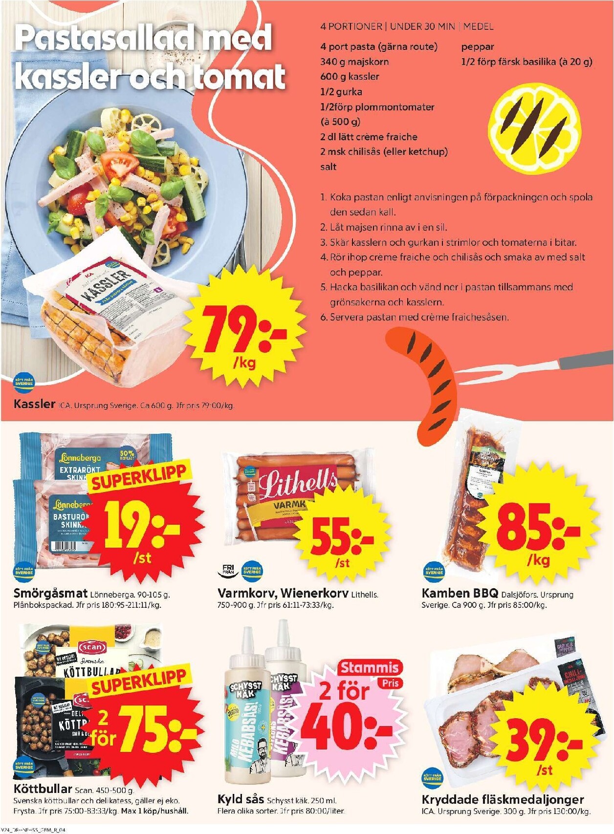 ica-supermarket - Aktuellt ICA Supermarket reklamblad från måndag, 08/06/2026 till söndag, 14/06/2026 - page: 4