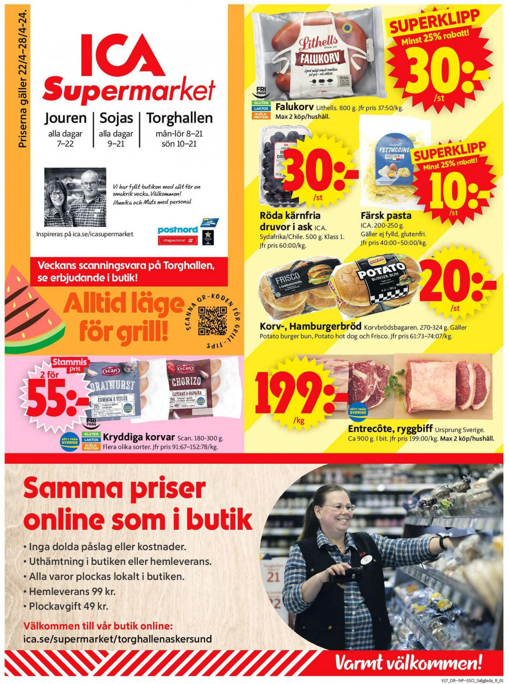 ica-supermarket - Flyer ICA Supermarket current 22.04. - 28.04. - page: 1