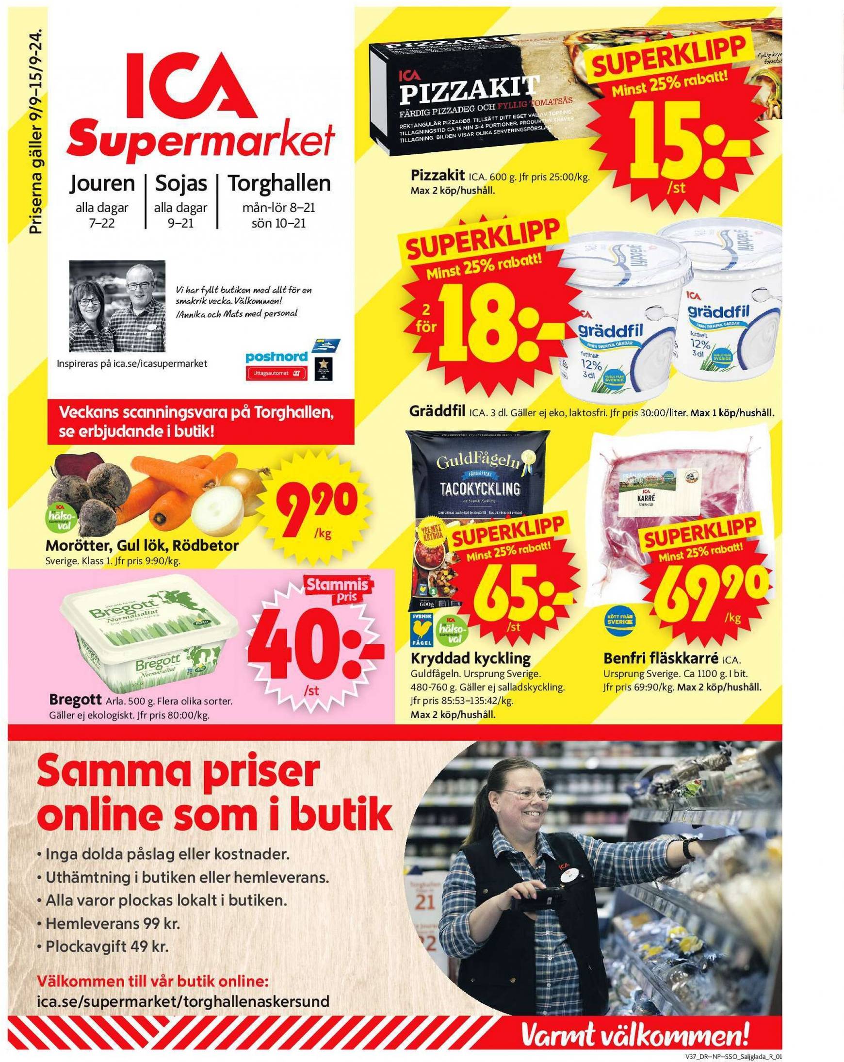 ica-supermarket - ICA Supermarket-reklambladet giltigt från 09.09. - 15.09.