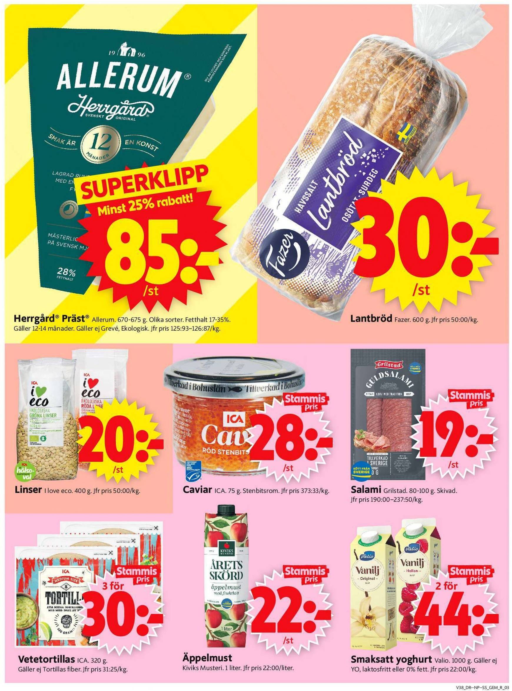 ica-supermarket - ICA Supermarket-reklambladet giltigt från 16.09. - 22.09. - page: 3