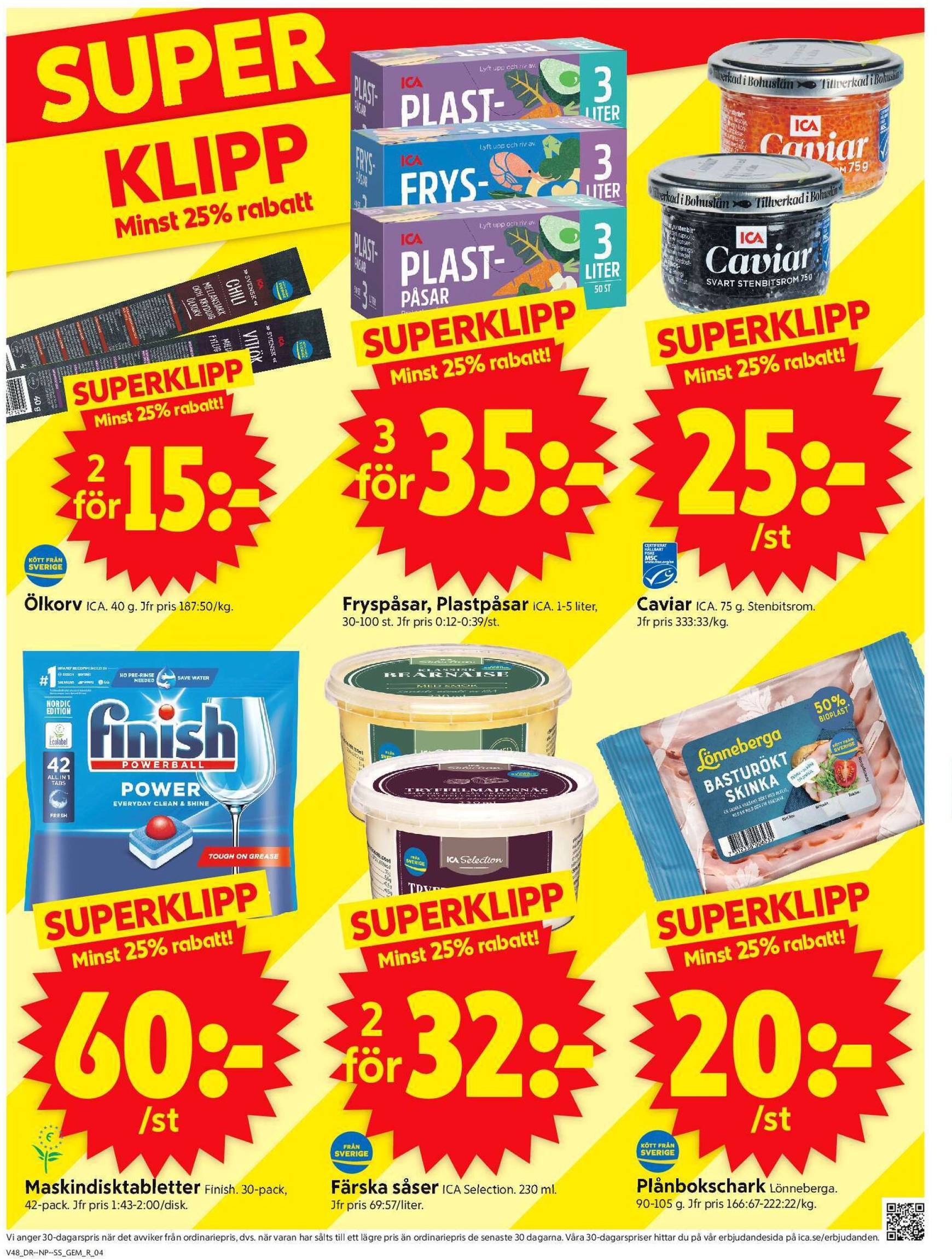 ica-supermarket - ICA Supermarket-reklambladet är giltigt från 25/11 - 01/12 - page: 4