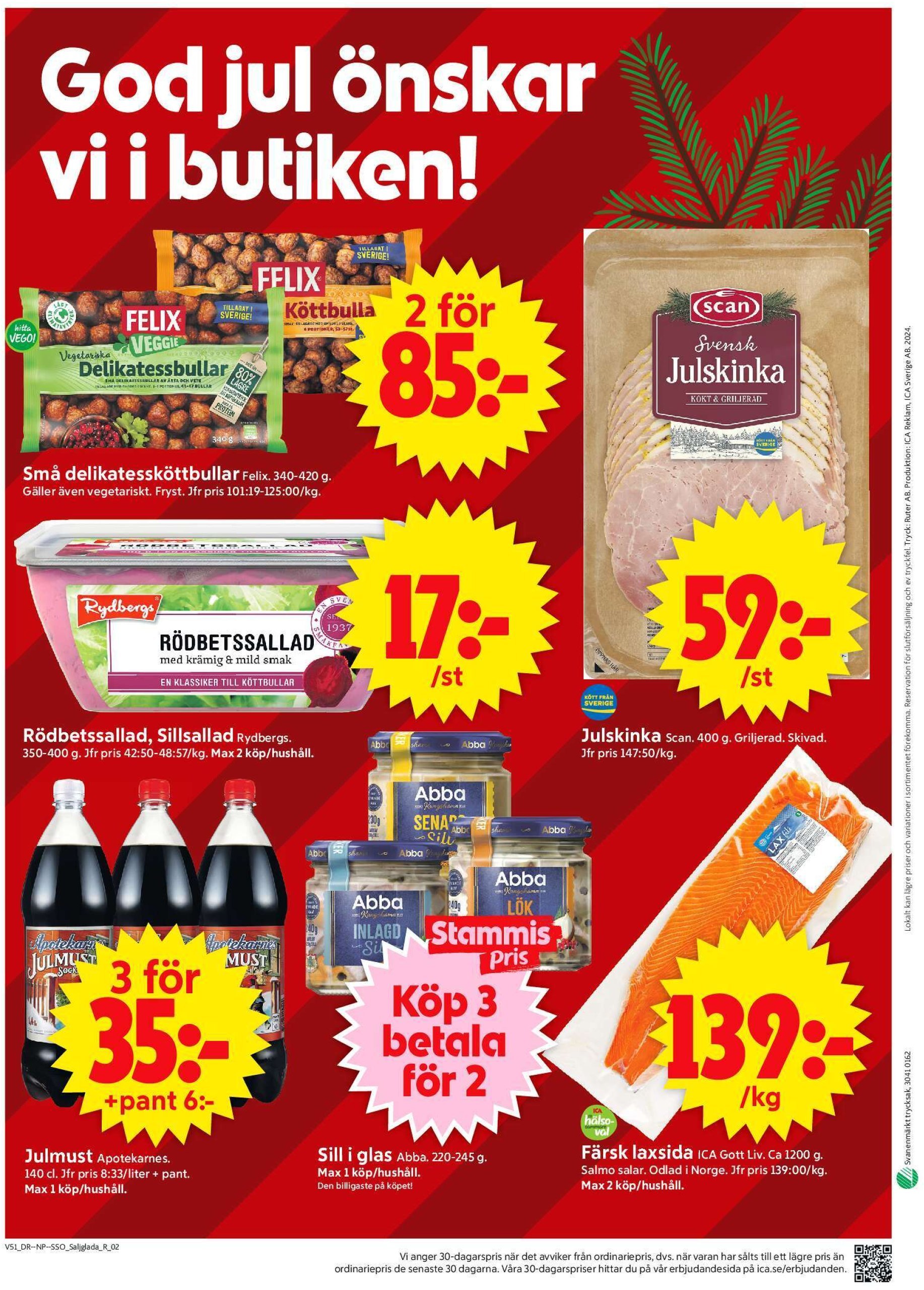 ica-supermarket - ICA Supermarket-reklambladet giltigt från 16/12 - 26/12 - page: 14