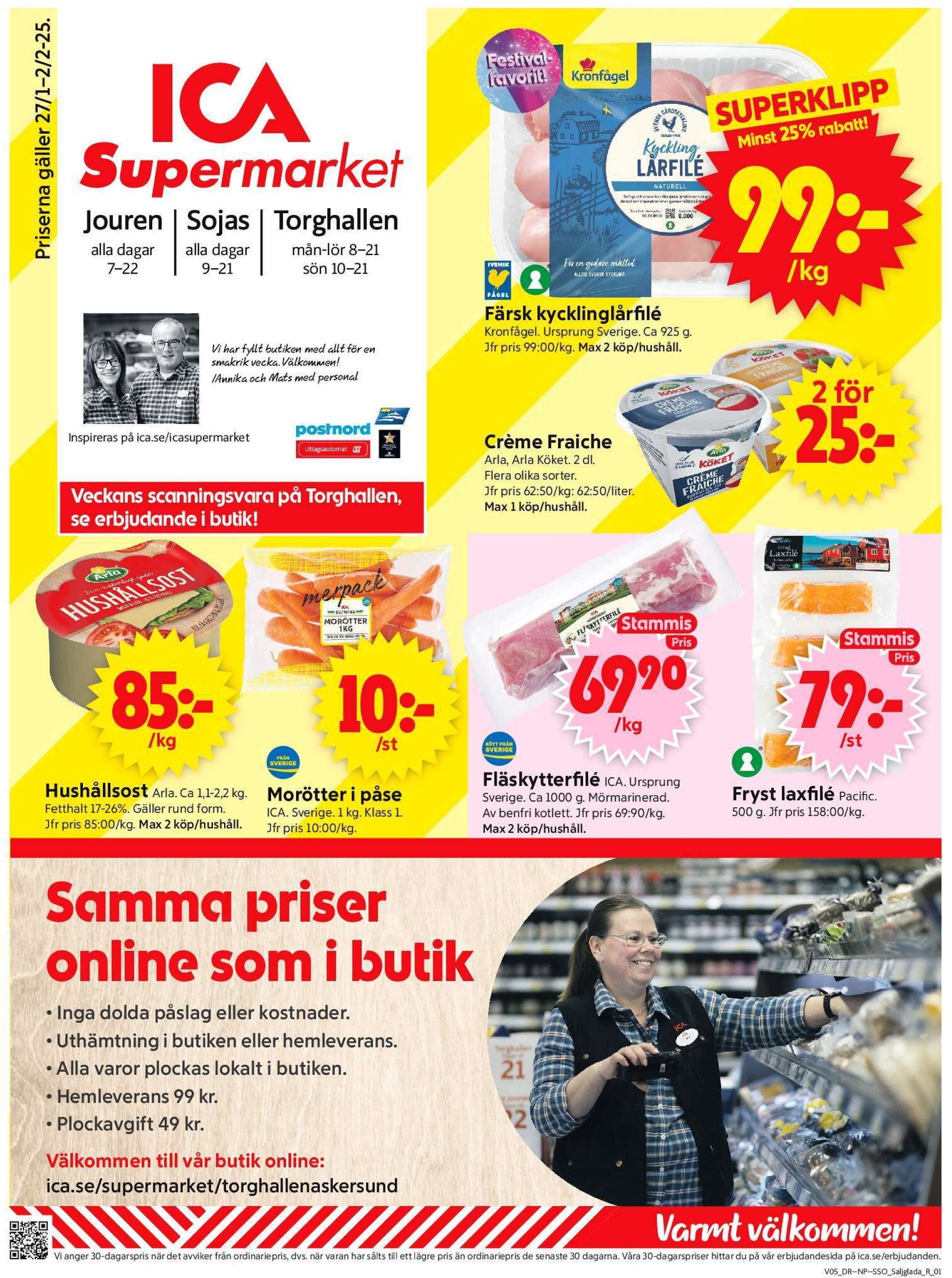 ica-supermarket - ICA Supermarket-reklambladet giltigt från 27/01 - 02/02