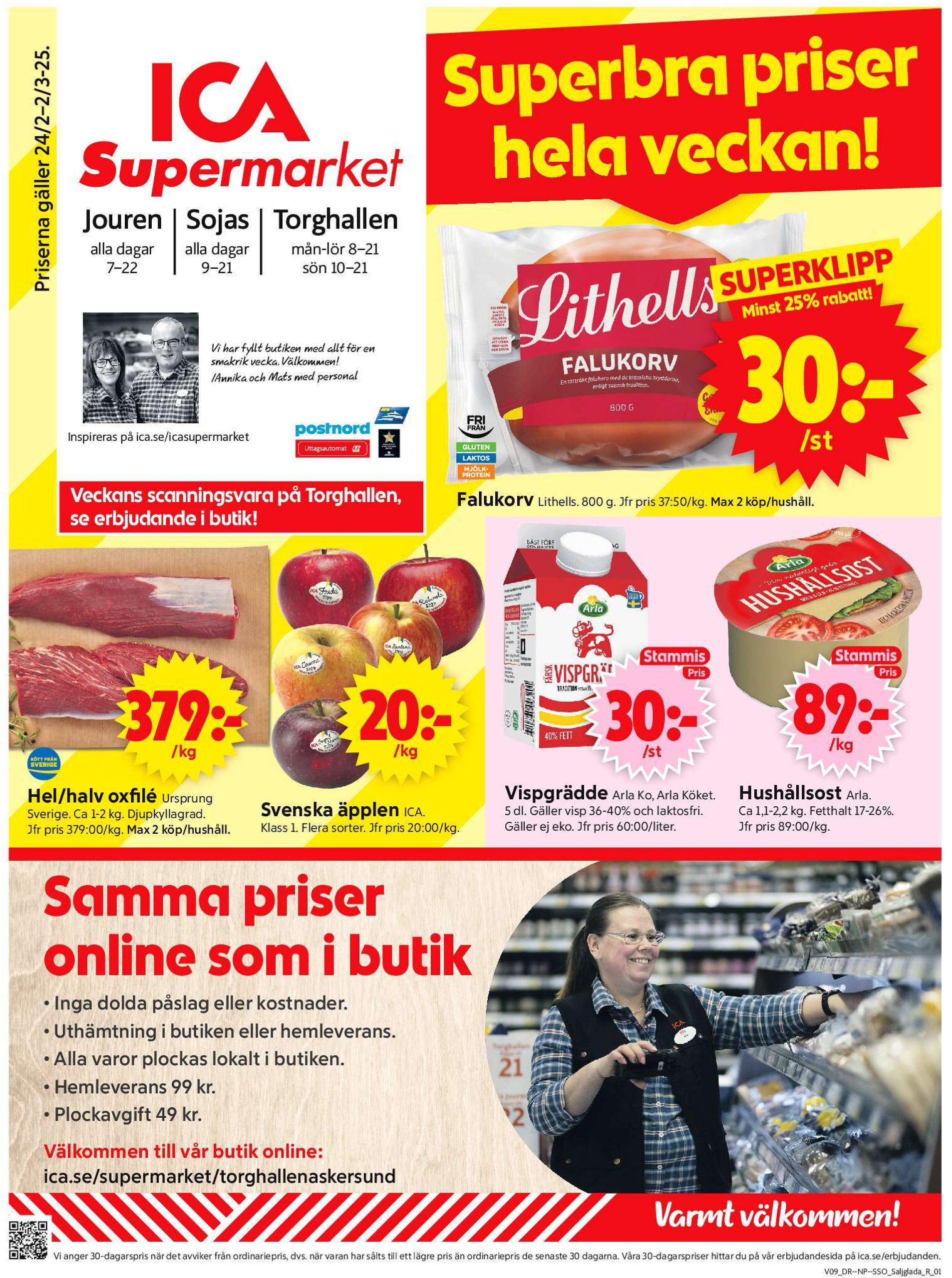 ica-supermarket - ICA Supermarket-reklambladet giltigt från 24/02 - 02/03