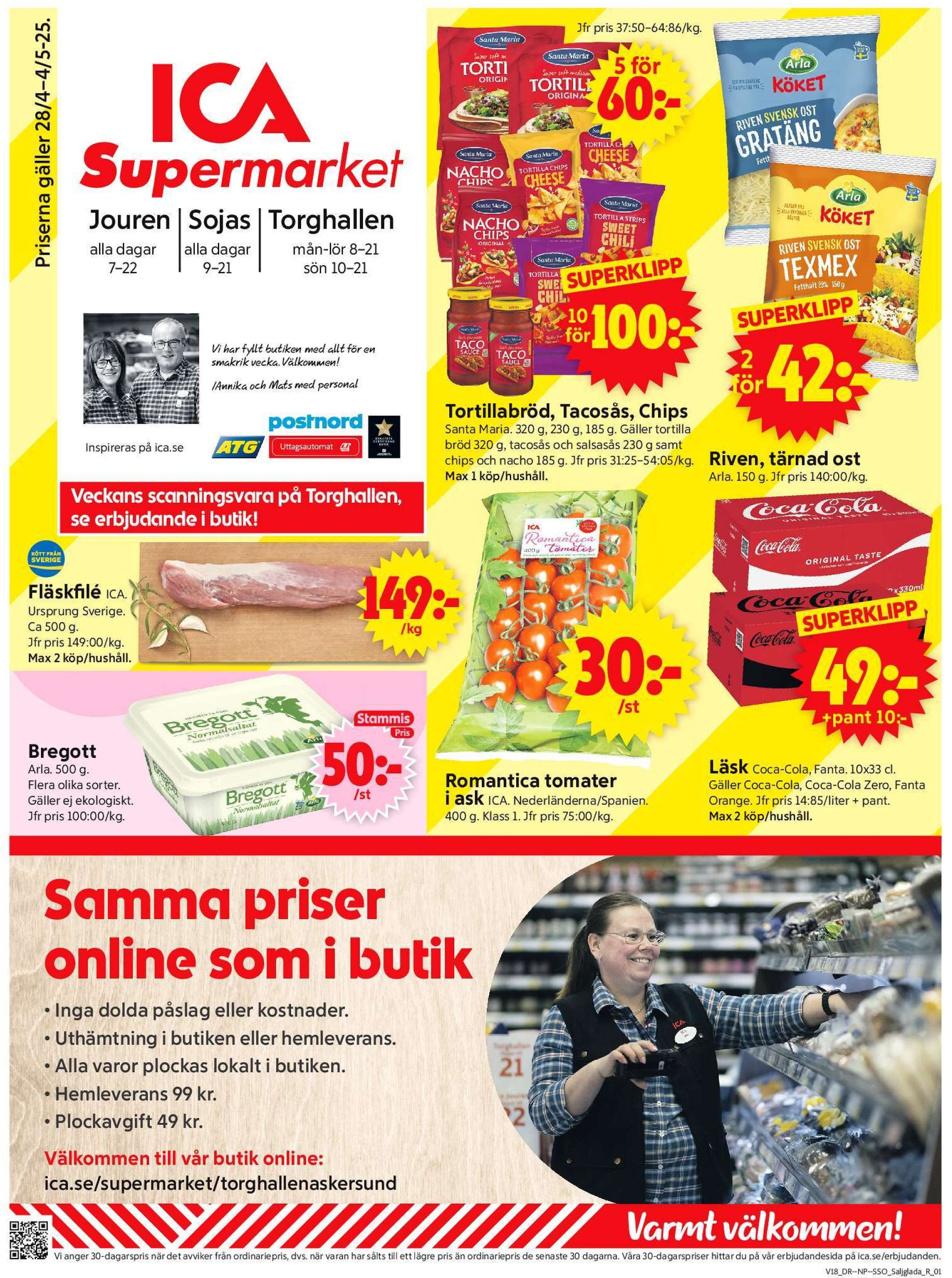 ica-supermarket - ICA Supermarket-reklambladet giltigt från 28/04 - 04/05 - page: 1