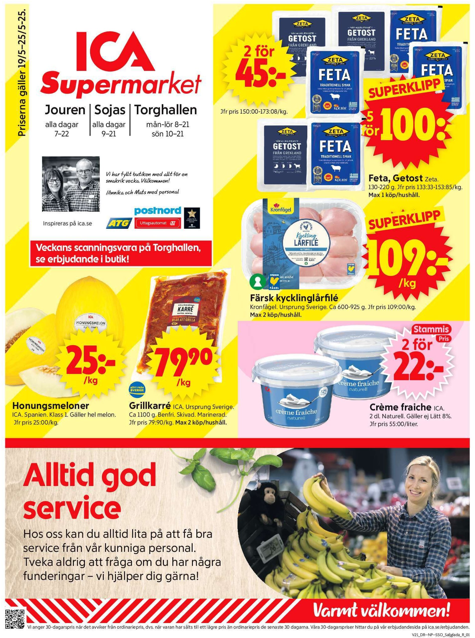 ica-supermarket - ICA Supermarket-reklambladet giltigt från 19/05 - 25/05 - page: 1