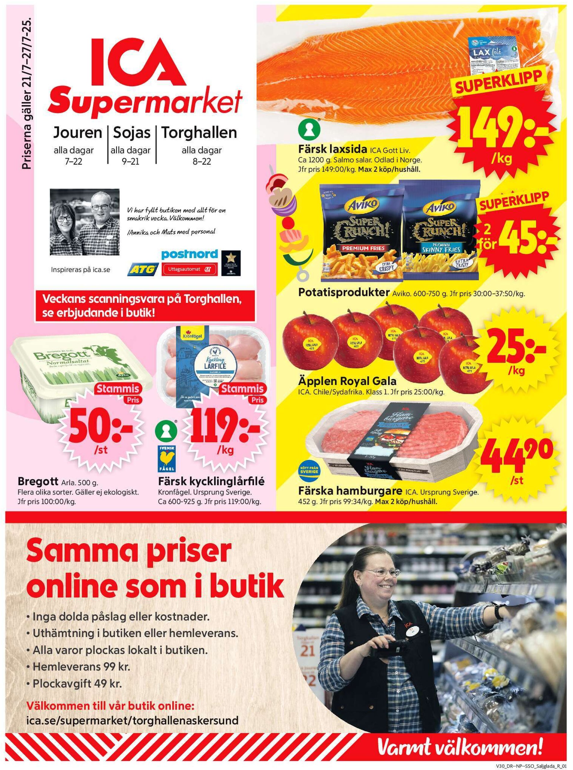ica-supermarket - ICA Supermarket-reklambladet giltigt från 21/07 - 27/07