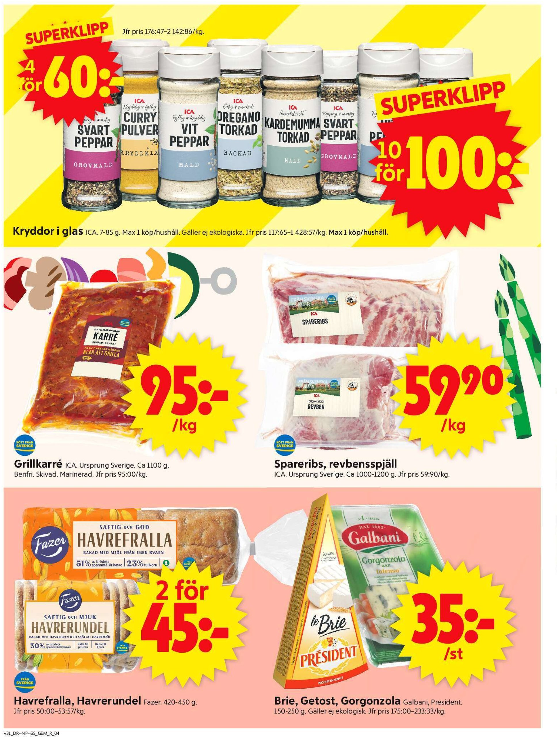 ica-supermarket - ICA Supermarket-reklambladet giltigt från 28/07 - 03/08 - page: 4