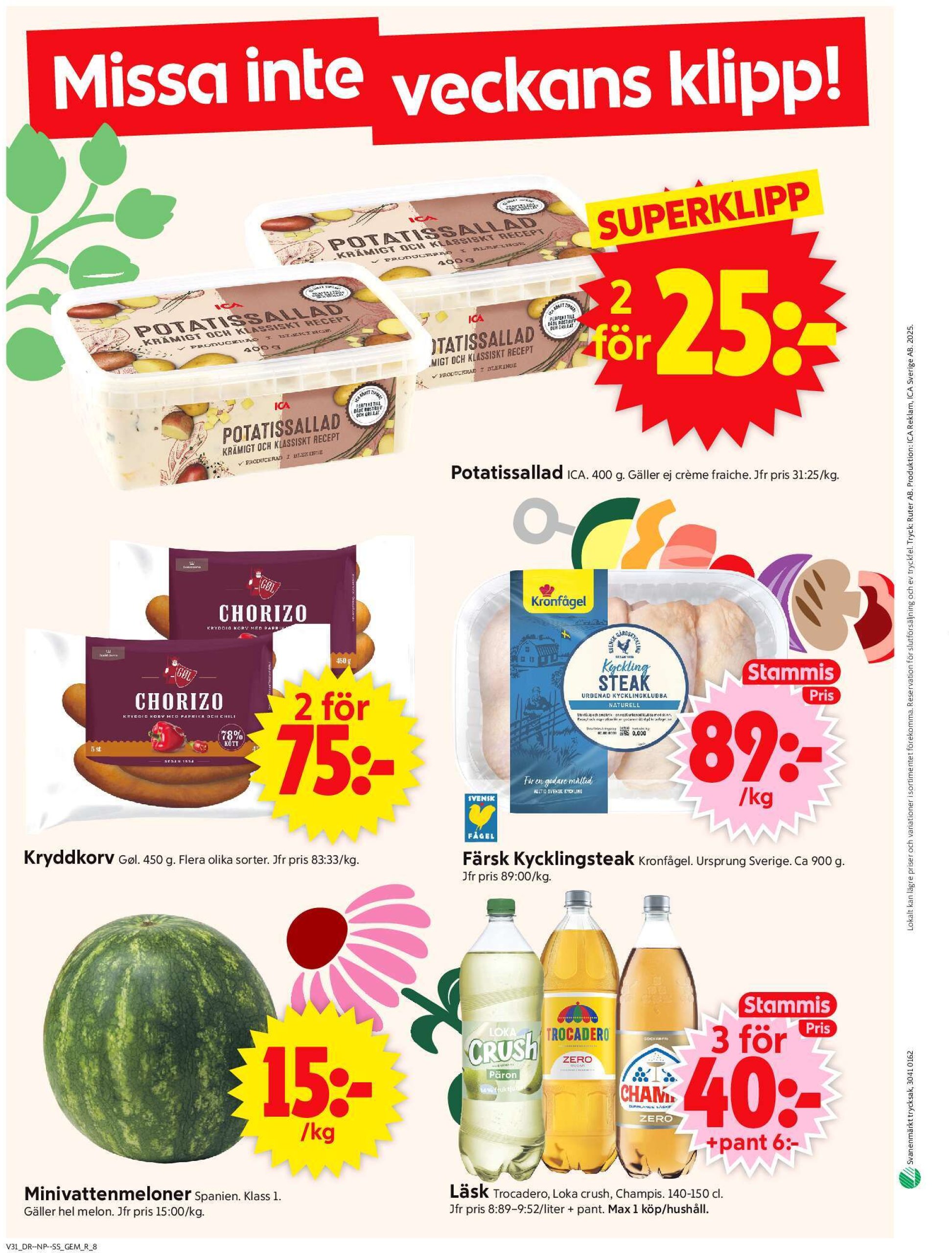 ica-supermarket - ICA Supermarket-reklambladet giltigt från 28/07 - 03/08 - page: 10