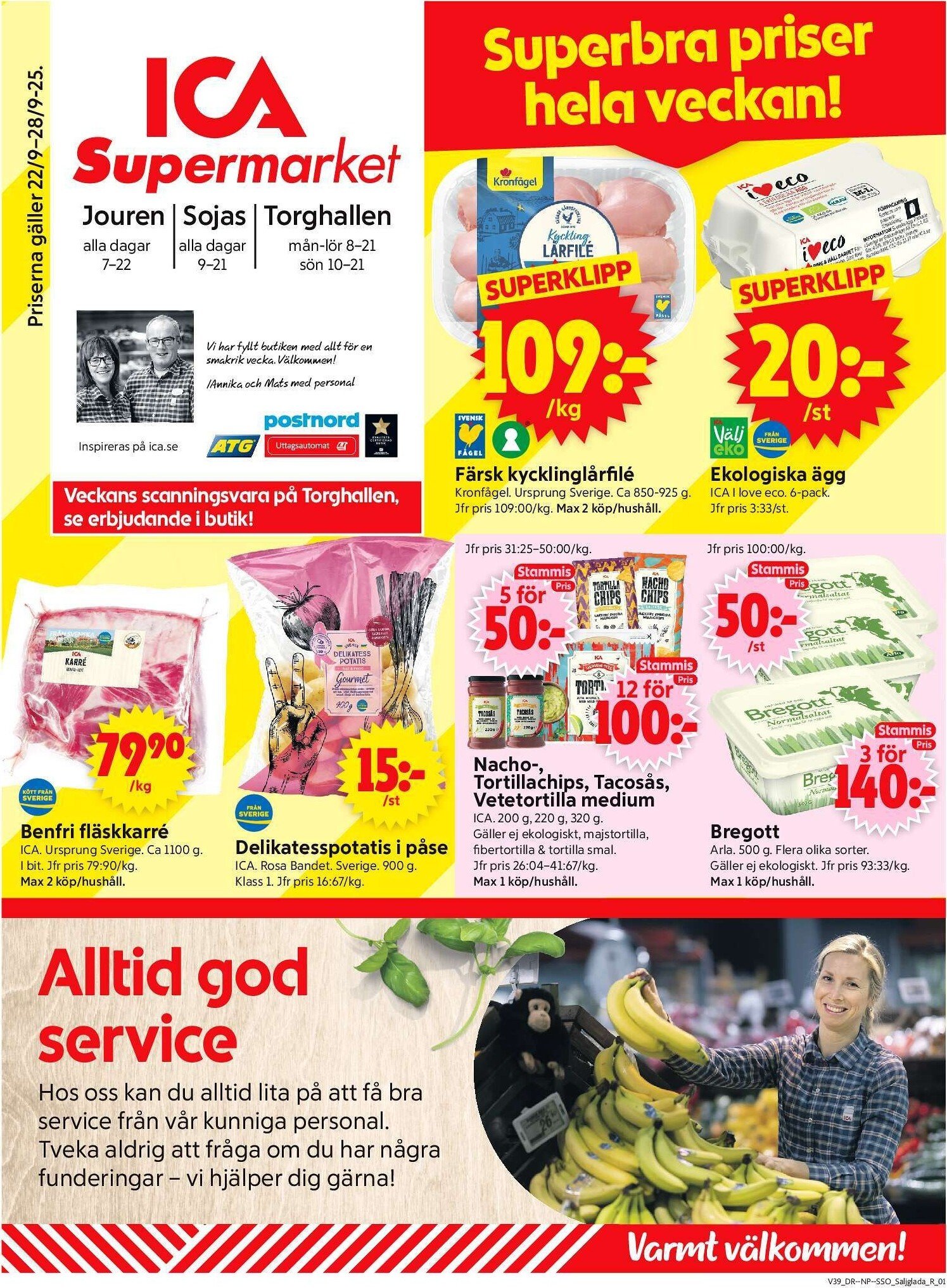 ica-supermarket - ICA Supermarket-reklambladet giltigt från 22/09 - 28/09