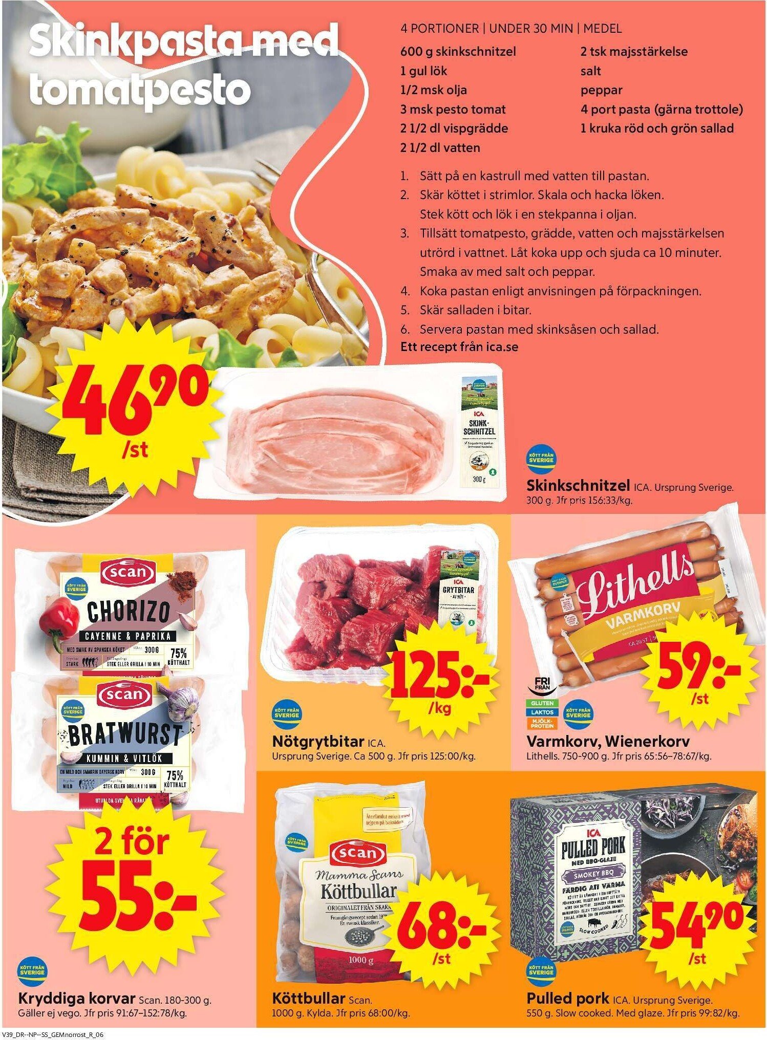 ica-supermarket - ICA Supermarket-reklambladet giltigt från 22/09 - 28/09 - page: 8