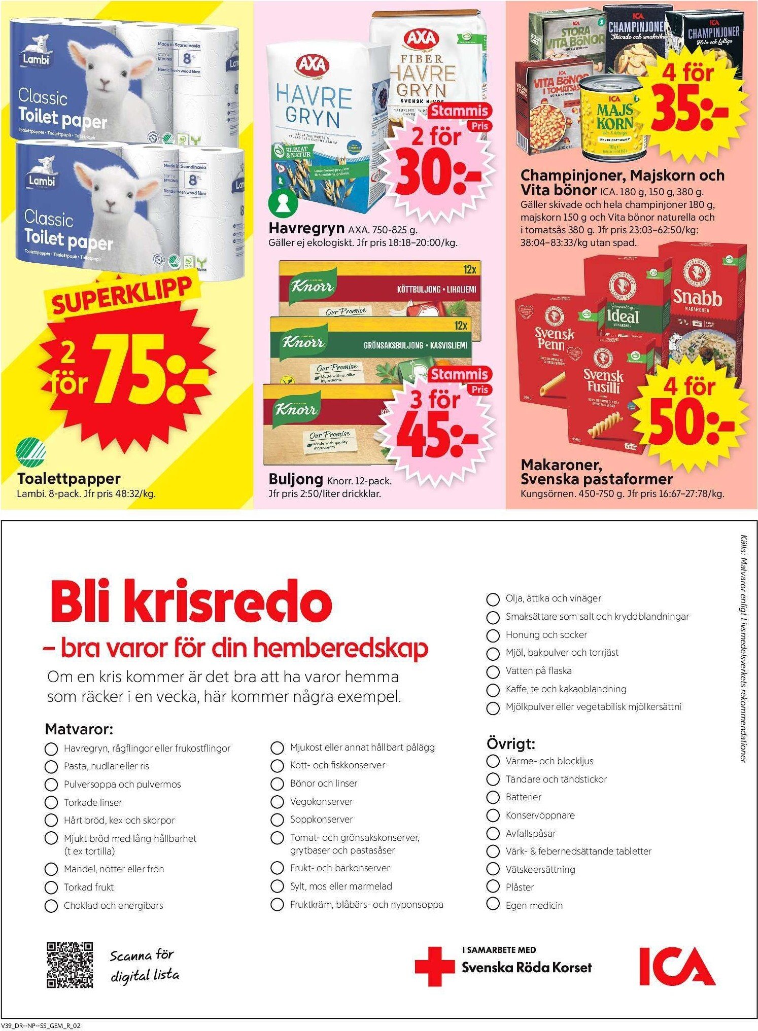 ica-supermarket - ICA Supermarket-reklambladet giltigt från 22/09 - 28/09 - page: 2