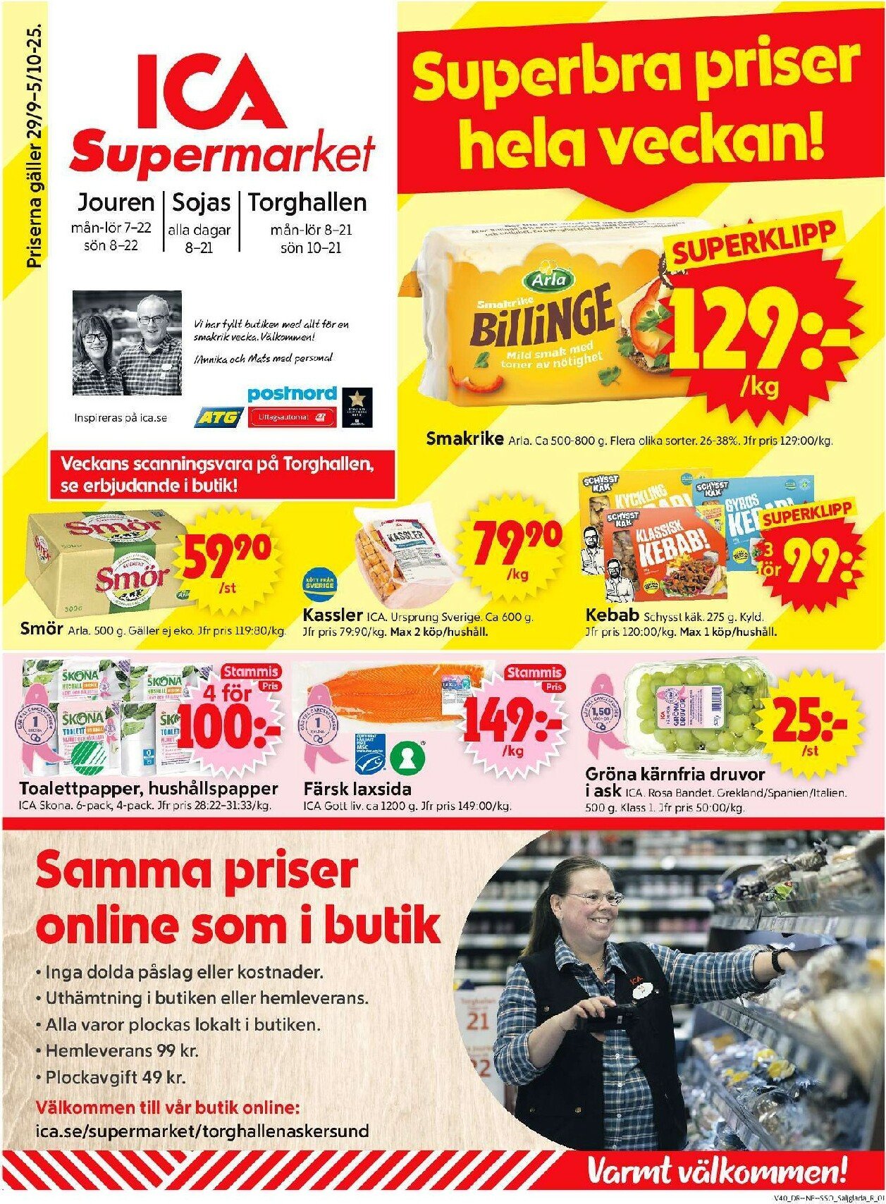ica-supermarket - ICA Supermarket-reklambladet giltigt från 29/09 - 05/10