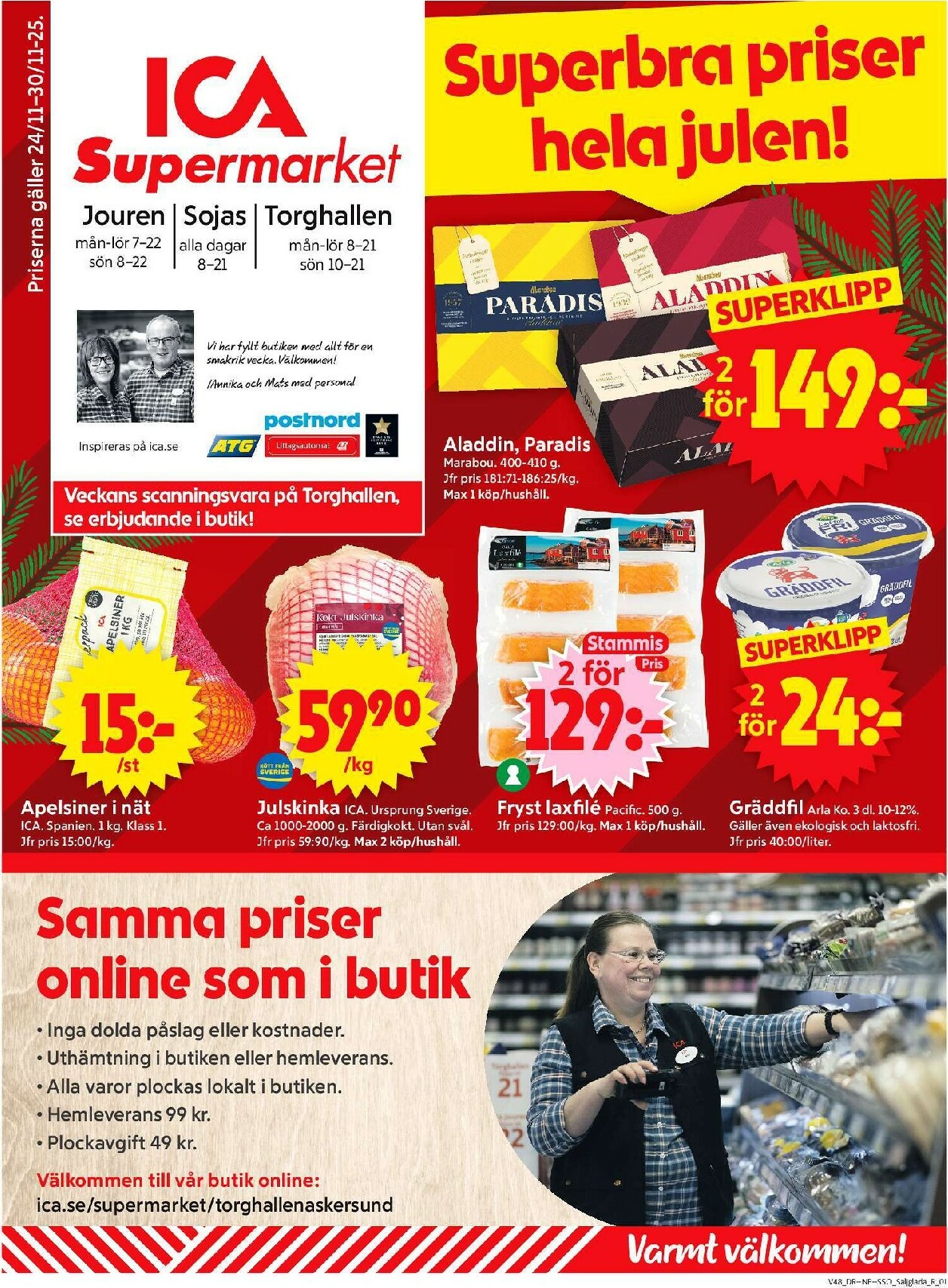 ica-supermarket - ICA Supermarket-reklambladet giltigt från 24/11 - 30/11