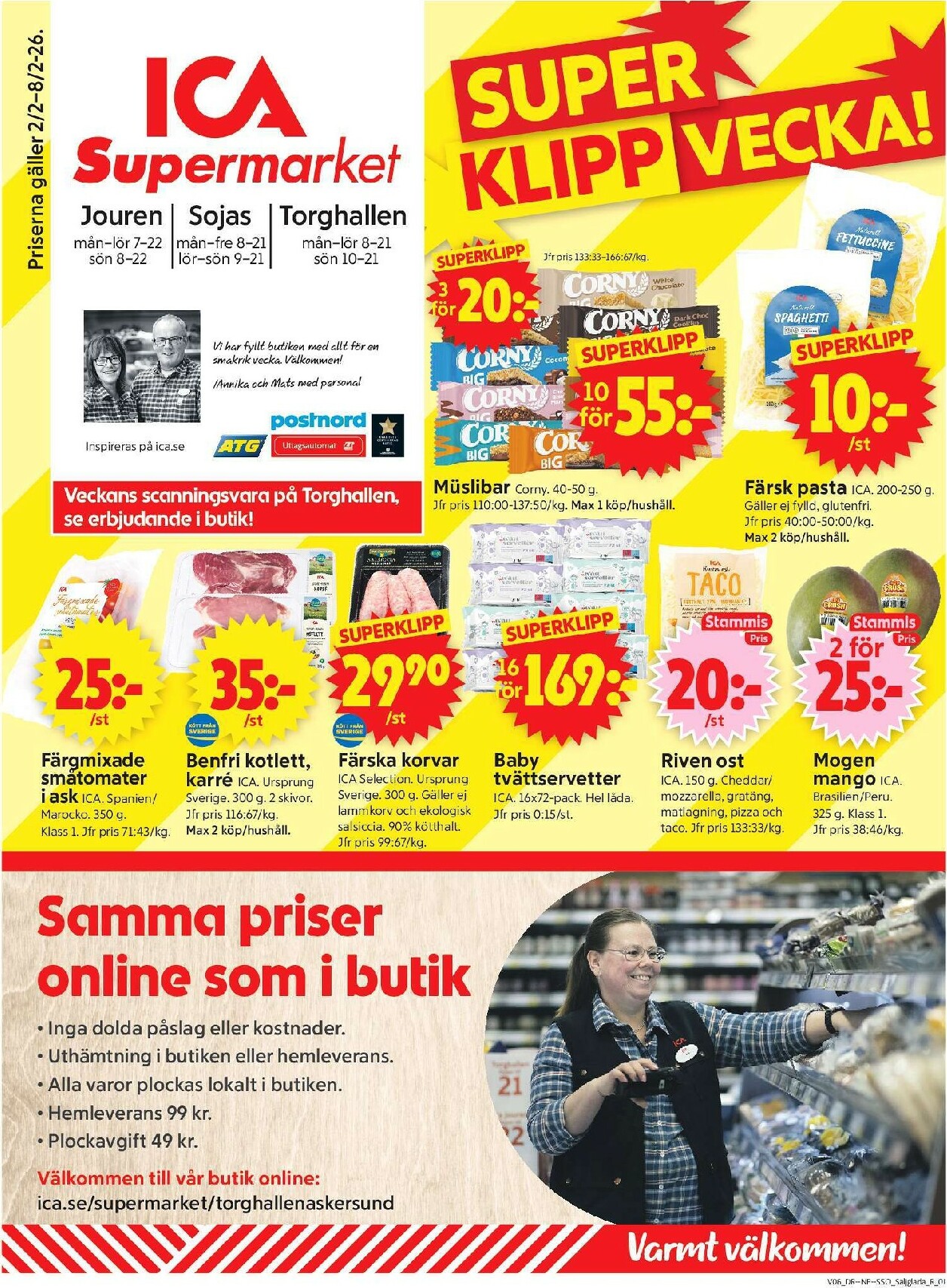 ica-supermarket - ICA Supermarket-reklambladet giltigt från 02/02/2026 - 08/02/2026 - page: 1