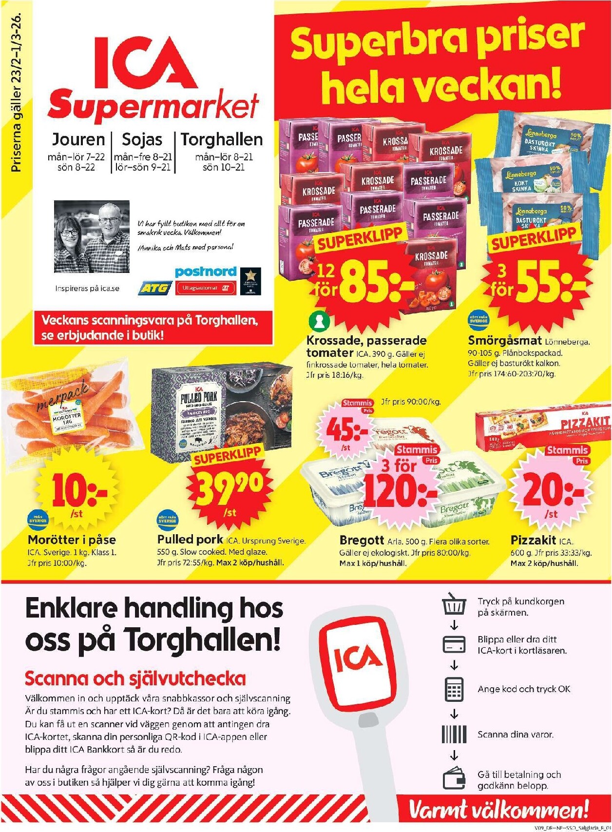 ica-supermarket - ICA Supermarket-reklambladet giltigt från 23/02/2026 - 01/03/2026 - page: 1