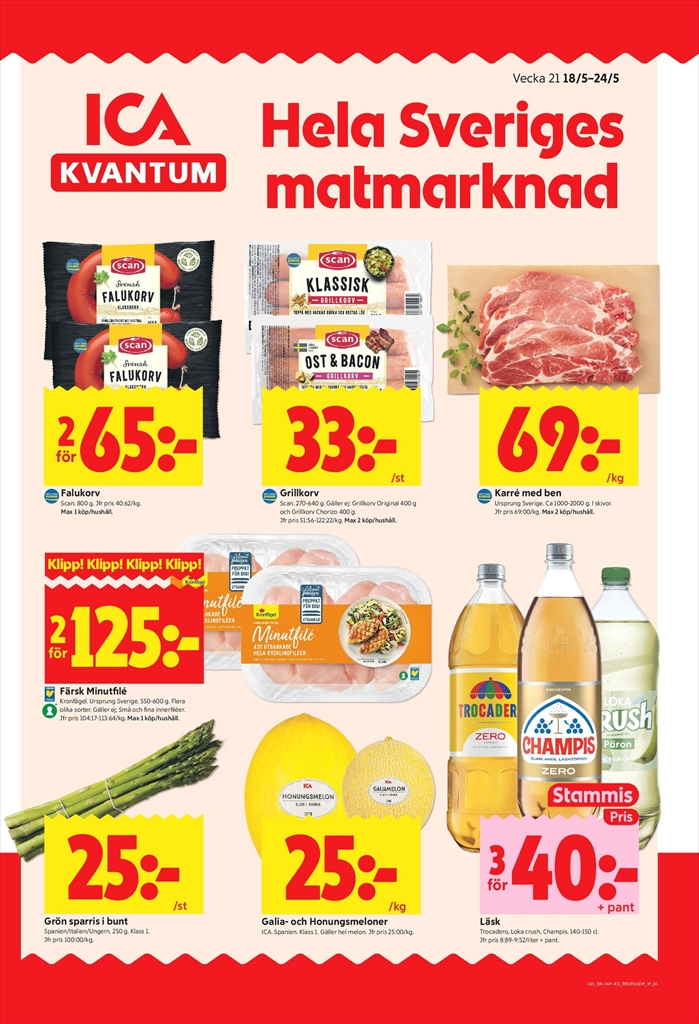 ica-kvantum - Aktuellt ICA Kvantum reklamblad från måndag, 18/05/2026 till söndag, 24/05/2026
