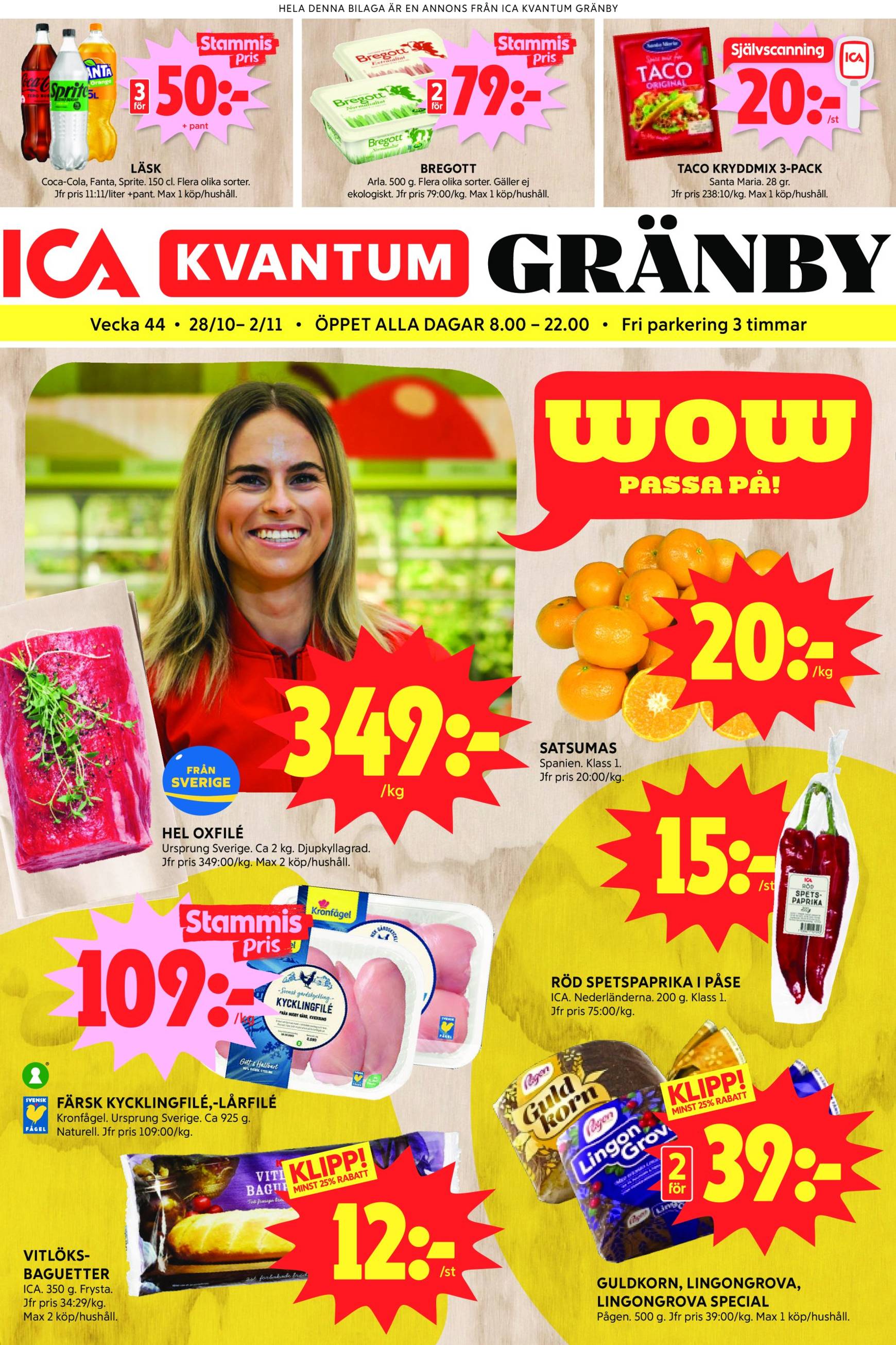 ica-kvantum - ICA Kvantum-reklambladet är giltigt från 28.10. - 02.11.