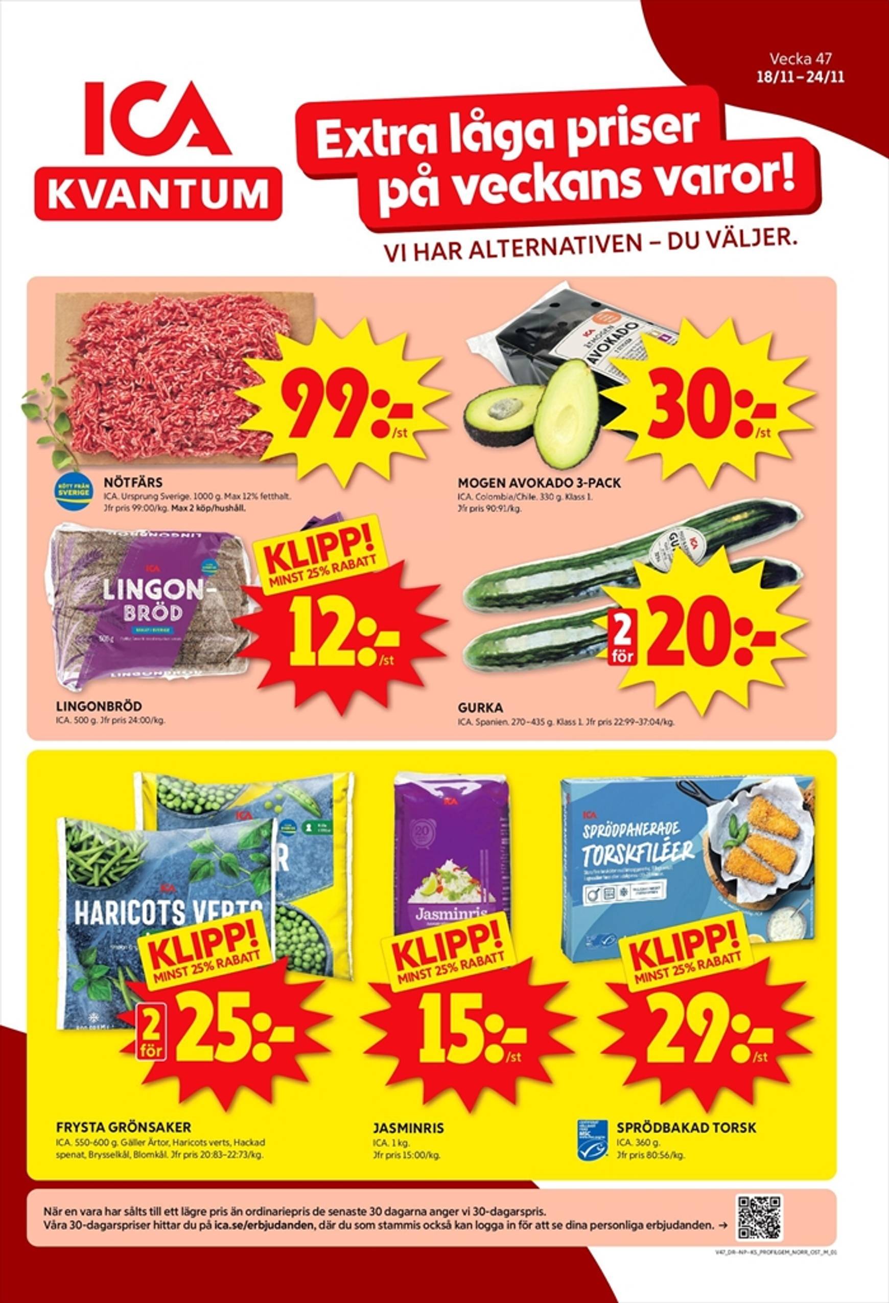 ica-kvantum - ICA Kvantum-reklambladet är giltigt från 18.11. - 24.11.