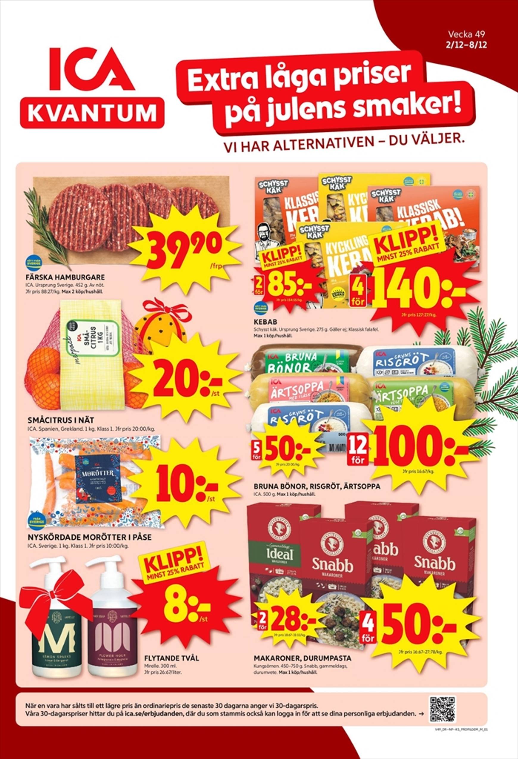 ica-kvantum - ICA Kvantum-reklambladet är giltigt från 02/12 - 08/12