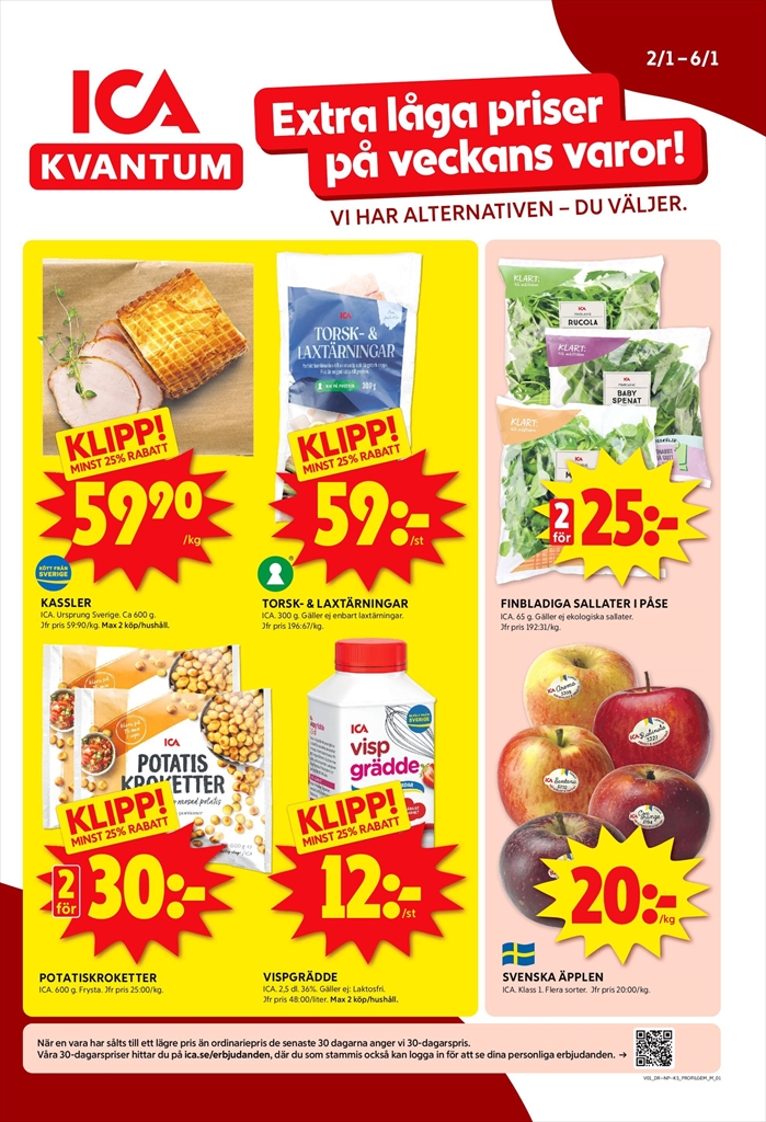 ica-kvantum - ICA Kvantum-reklambladet giltigt från 02/01 - 06/01