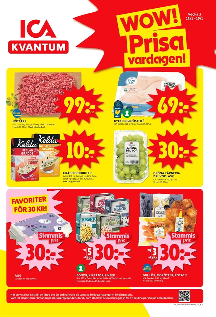 ica-kvantum - ICA Kvantum-reklambladet giltigt från 13/01 - 19/01