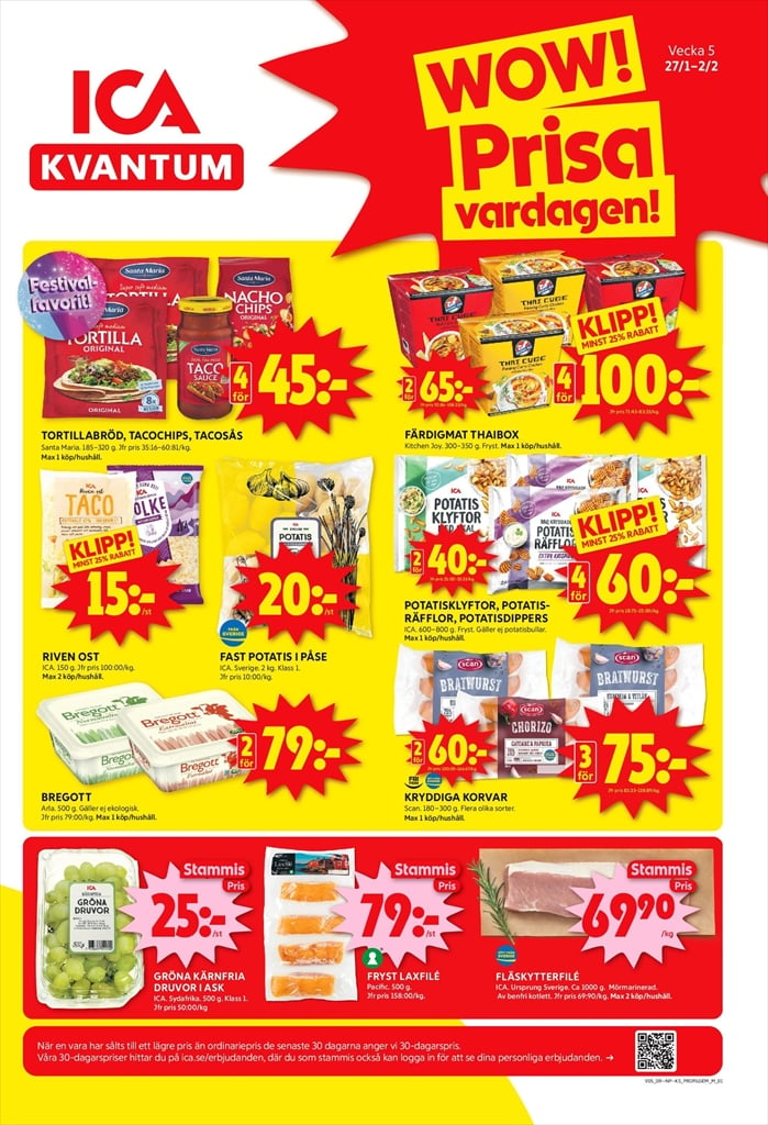 ica-kvantum - ICA Kvantum-reklambladet giltigt från 27/01 - 02/02