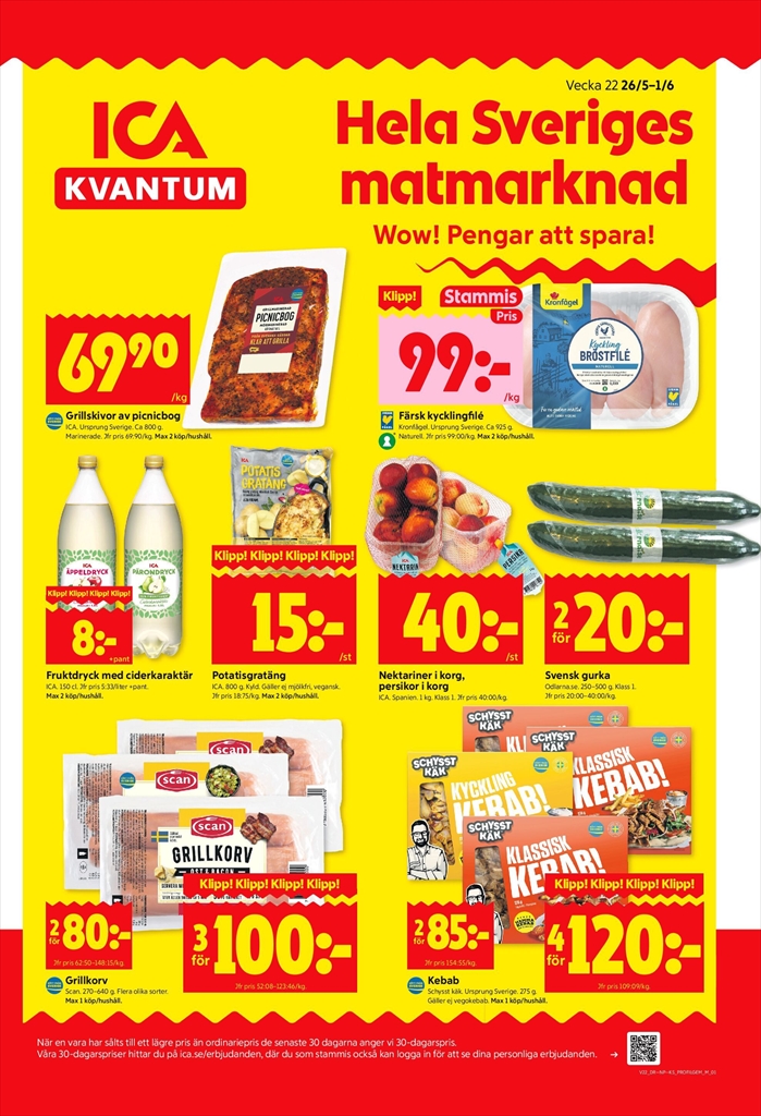 ica-kvantum - ICA Kvantum-reklambladet giltigt från 26/05 - 01/06