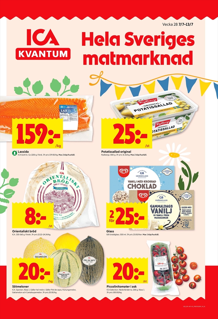 ica-kvantum - ICA Kvantum-reklambladet giltigt från 07/07 - 13/07 - page: 1